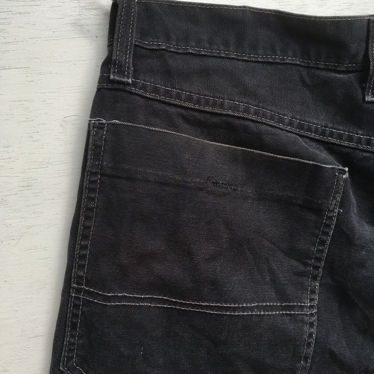 Dickies × Vintage SUN FADED VINTAGE DICKIES DISTRESSED CARPENTER JORTS Size US 35 - 18 Thumbnail