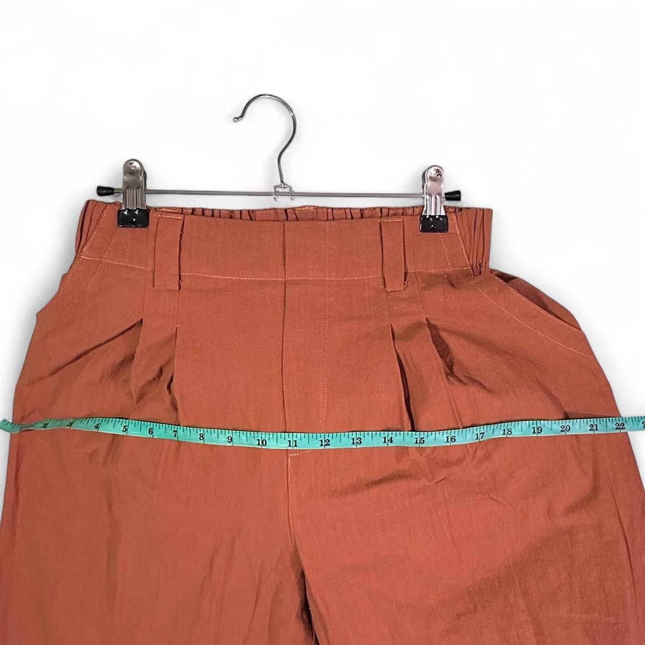 Other Halara Burnt Orange NWT Size S Wide-leg Linen Pants Size 27" / US 4 / IT 40 - 8 Thumbnail