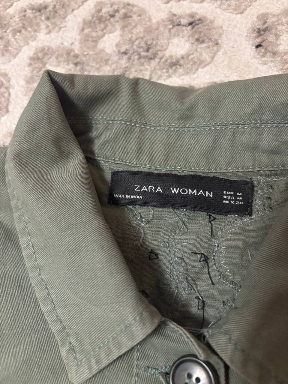 Zara Zara Woman Embroidered Jacket M Boho Military Style Tassels Size M / US 6-8 / IT 42-44 - 8 Thumbnail