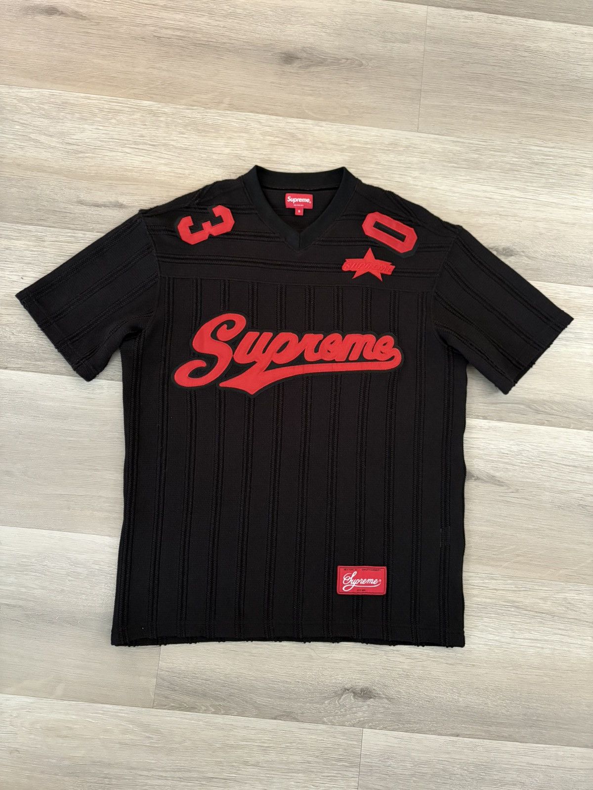 Supreme Supreme Aphex Twin Mesh Football Jersey Black | Grailed
