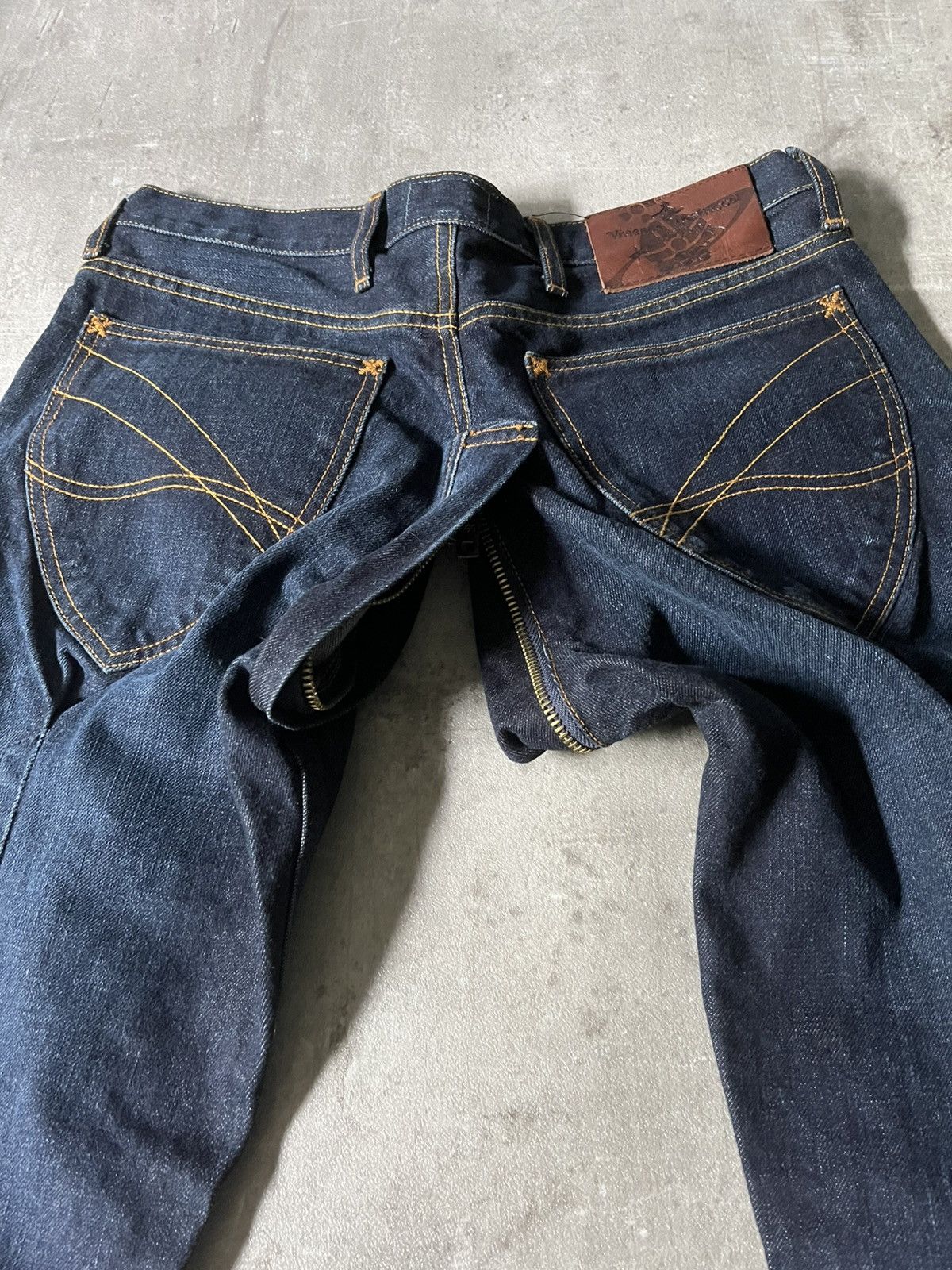 Lee × Vivienne Westwood Vivienne Westwood x Lee zipped crotch jeans navy rare Size US 30 / EU 46 - 4 Thumbnail