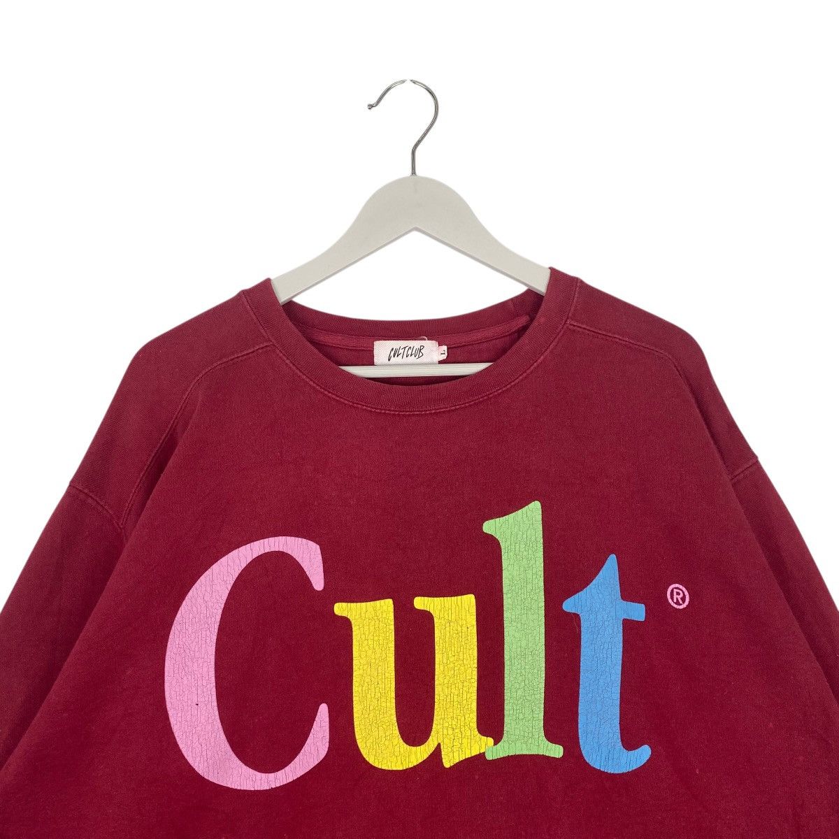 Other Vintage Cult Club Clothing Sweatshirt Crewneck Red Size US L / EU 52-54 / 3 - 4 Thumbnail