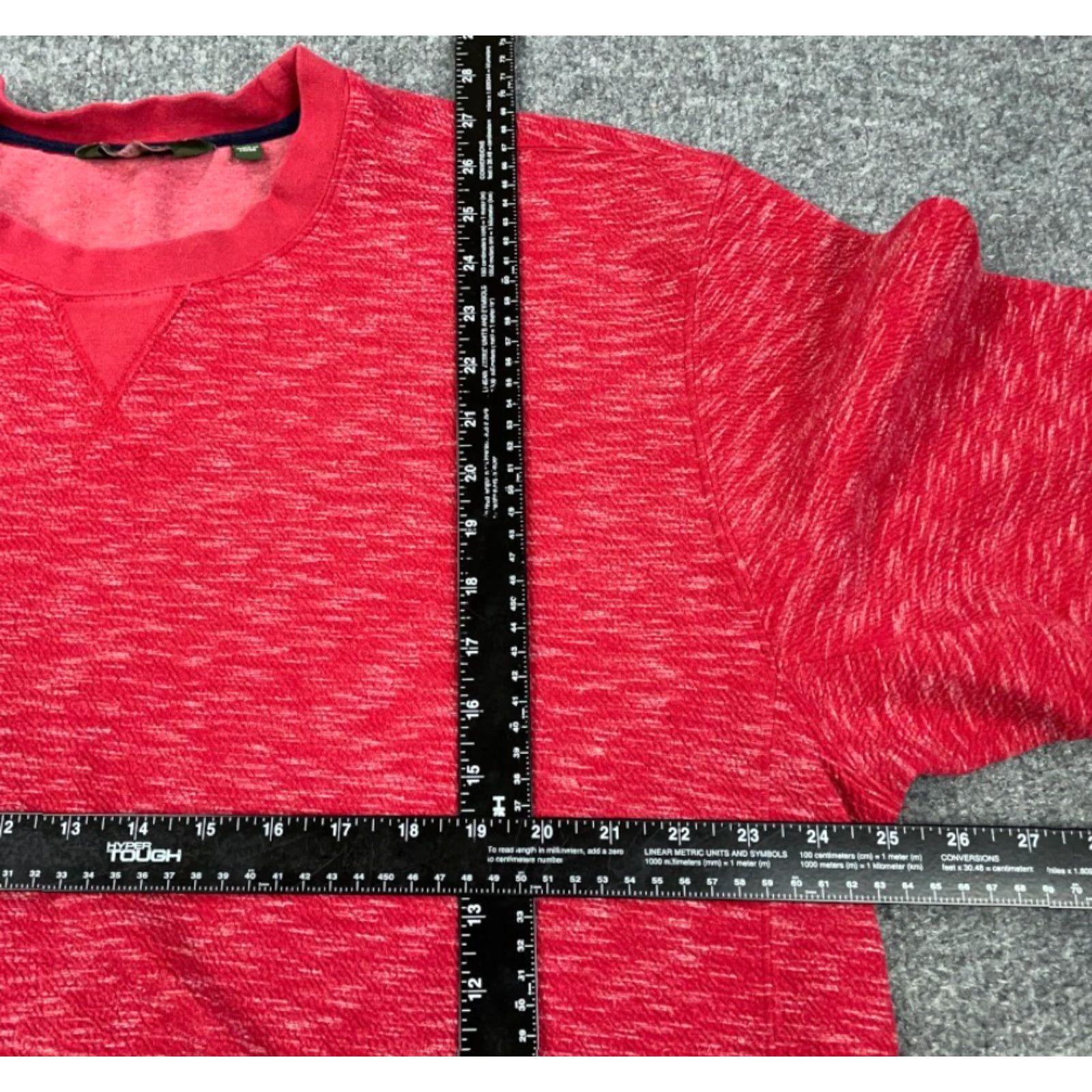 Orvis VINTAGE Orvis Sweatshirt Mens XL Red Solid Crew Neck Pullover Knit Textured Polyester Rayon Spandex 90s Retro Classic Fall Winter Size US XL / EU 56 / 4 - 3 Thumbnail