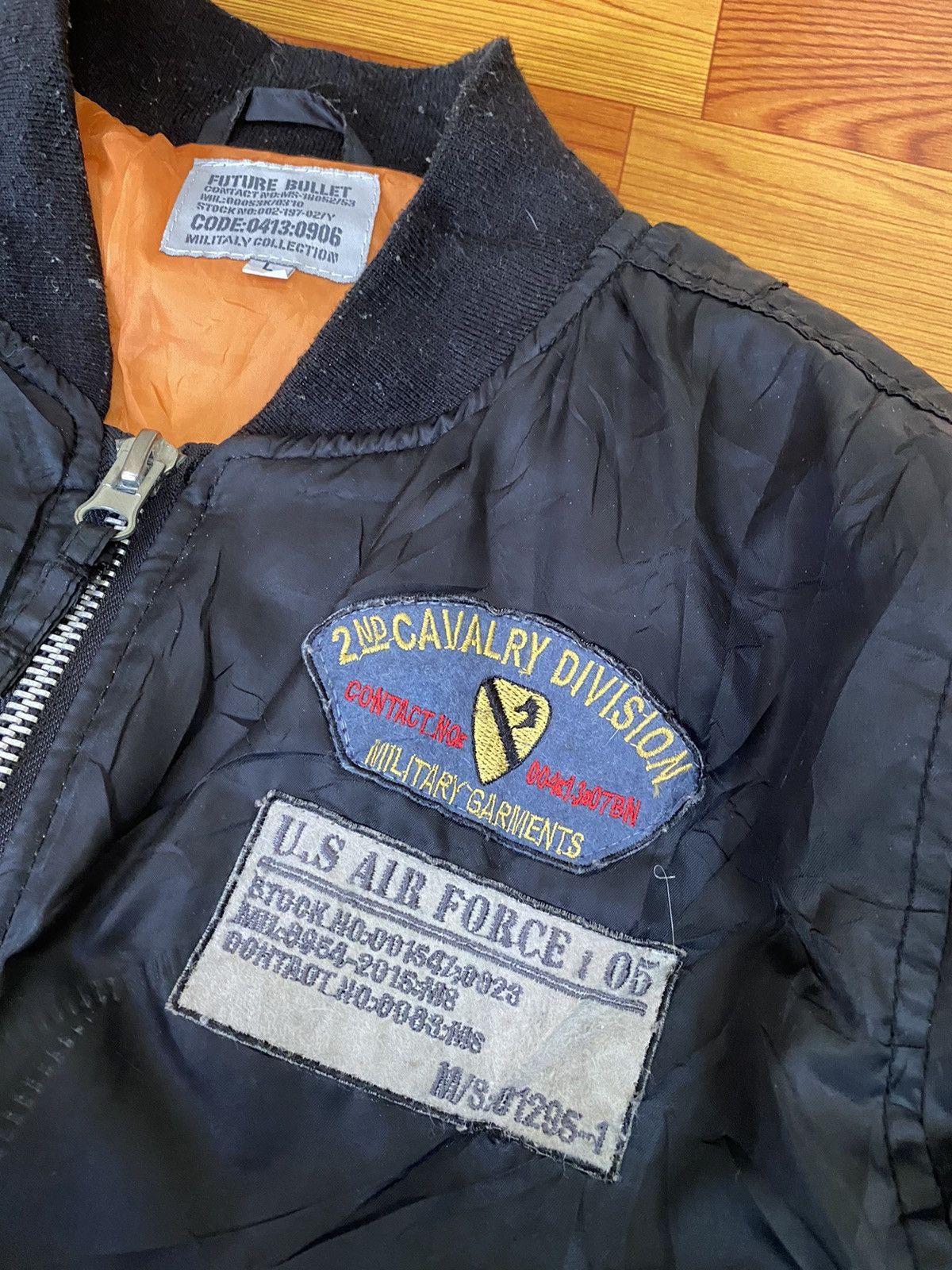 Vintage Us Air Force Bomber Flight Jacket Size US L / EU 52-54 / 3 - 3 Thumbnail
