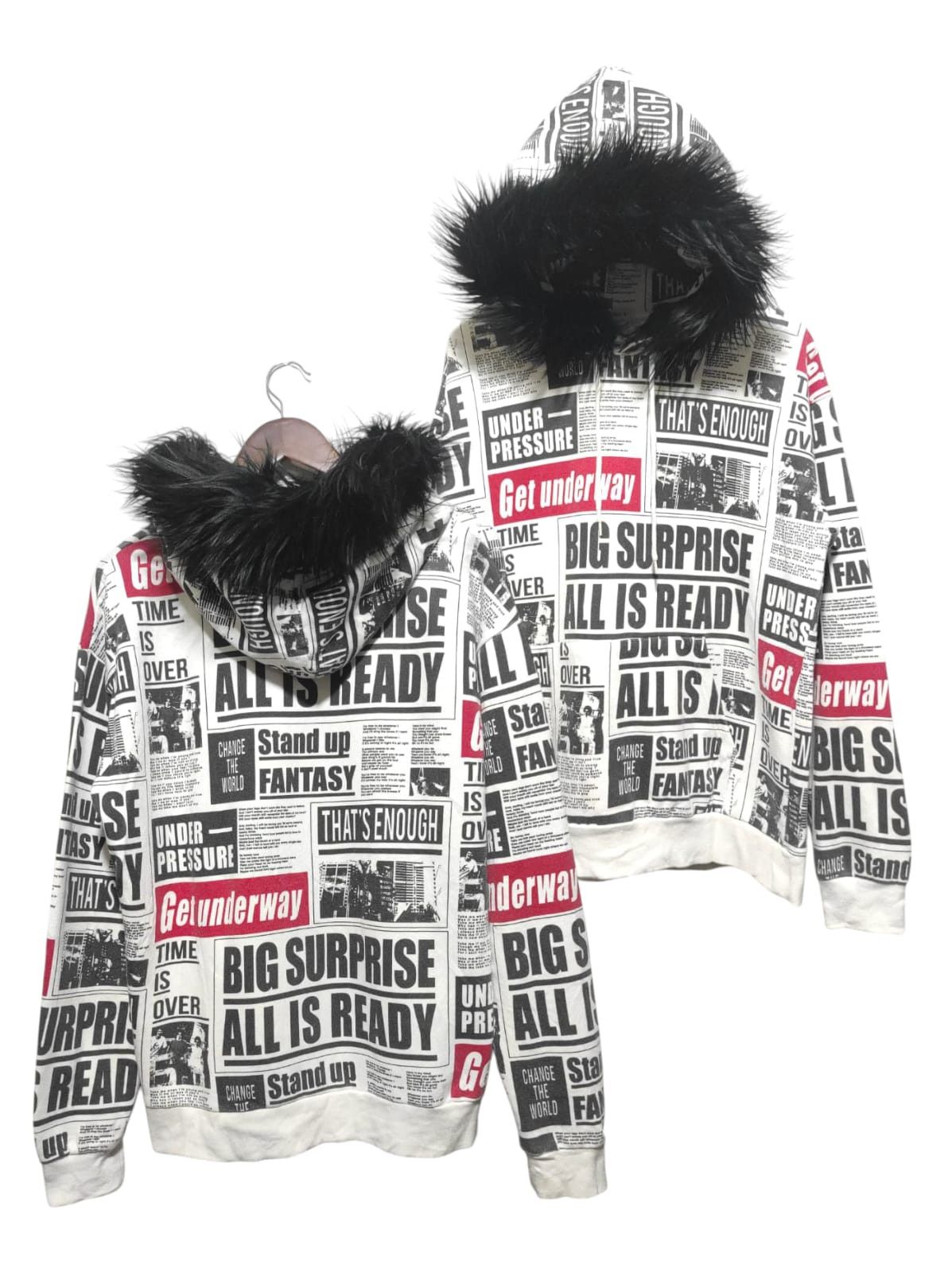 Hysteric Glamour Browny Fullprint Fur Hoodie LGB style Size US L / EU 52-54 / 3 - 1 Thumbnail