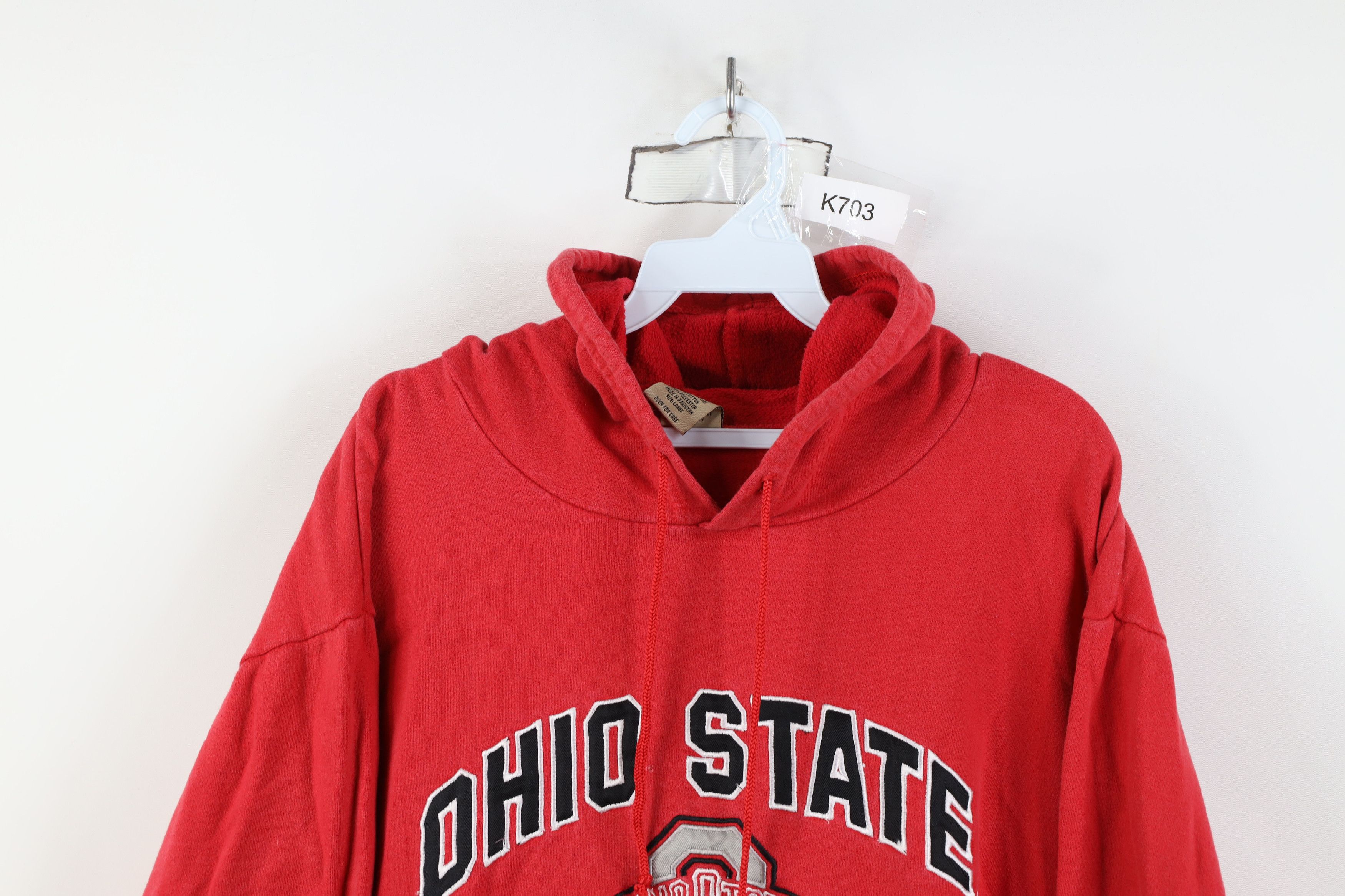 Vintage Vintage 90s Spell Ohio State University Hoodie Sweatshirt Size L / US 10 / IT 46 - 2 Thumbnail