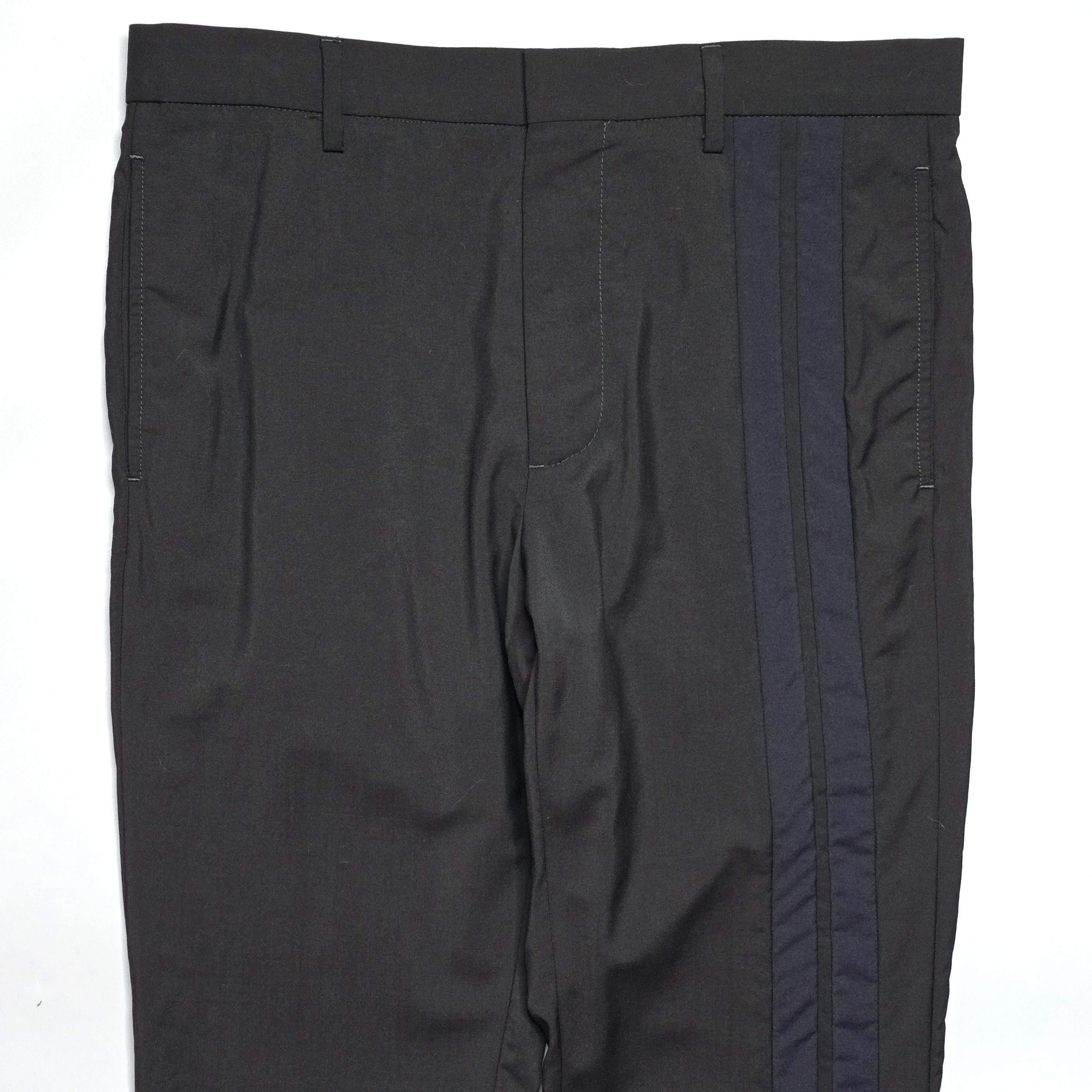 Valentino Valentino - Wool Mohair Side Stripe Trousers Size US 32 / EU 48 - 3 Thumbnail