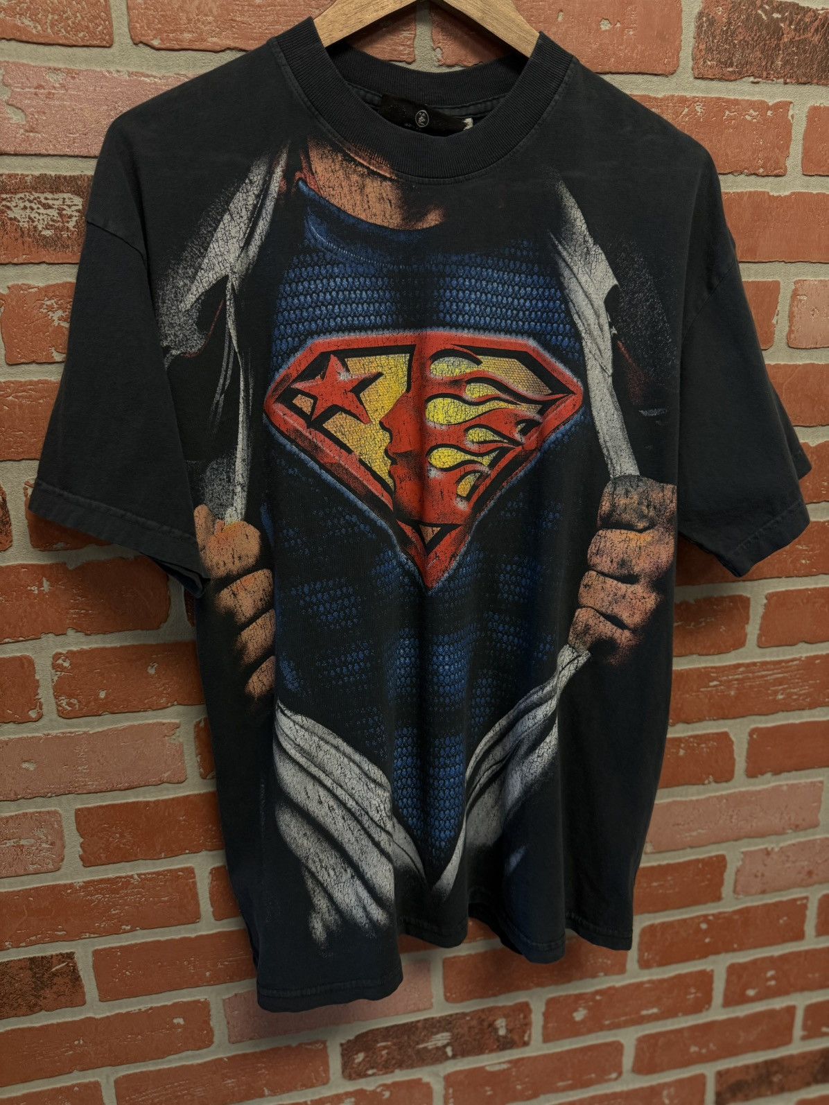 HELLSTAR Hellstar Black SuperMan Logo Tee Shirt 100% Authentic Size S Size US S / EU 44-46 / 1 - 2 Thumbnail