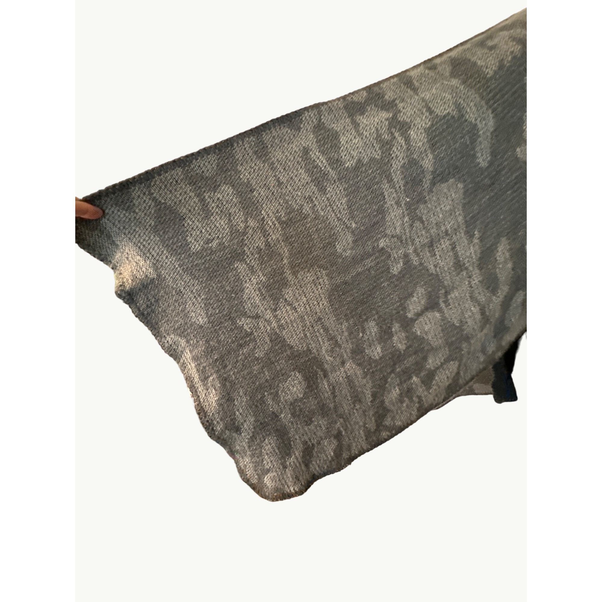 Woolrich Woolen Mills Woolrich Charcoal Star Patterned Reversible Wool Blend Ponch Size ONE SIZE - 5 Thumbnail