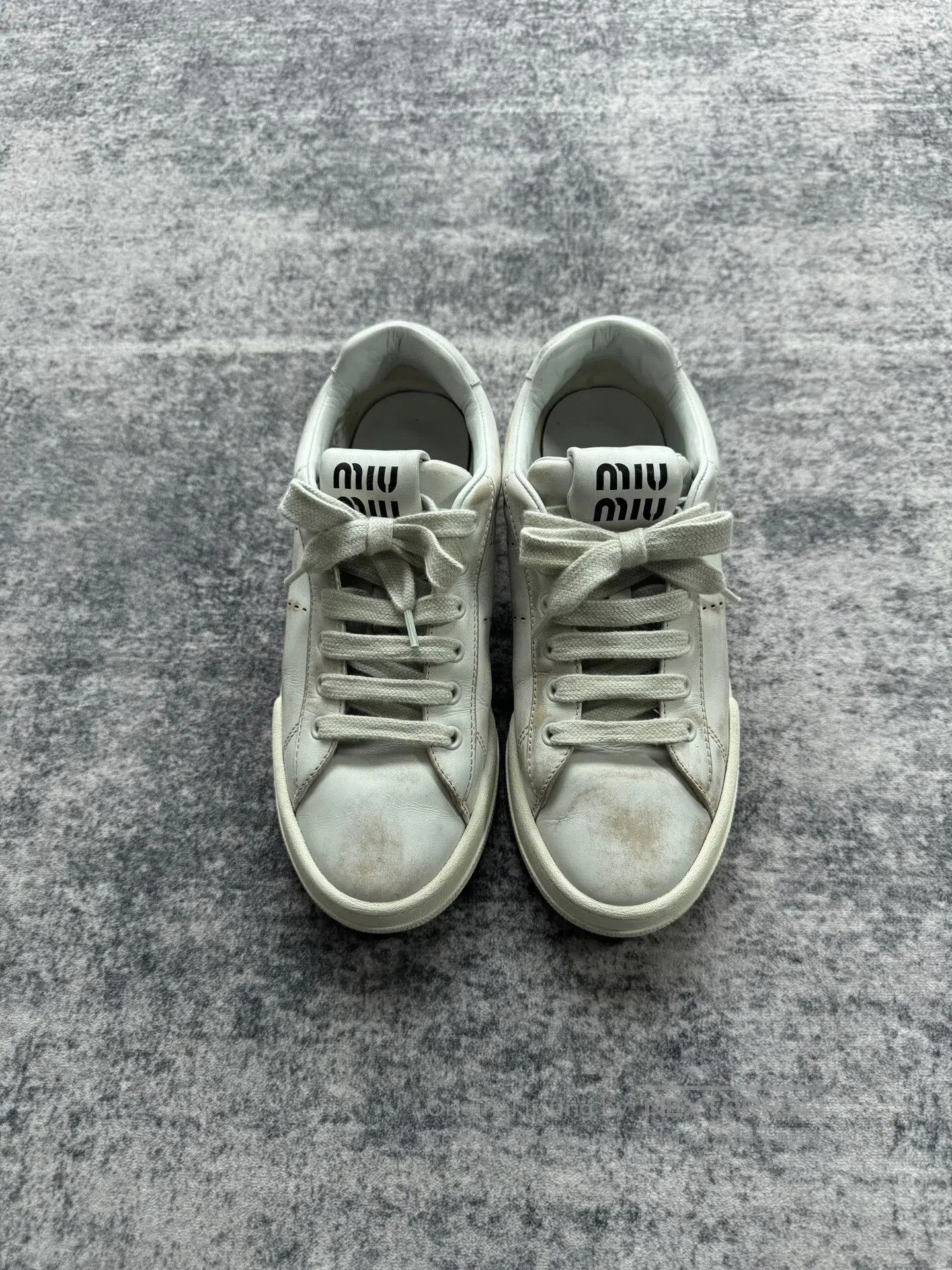 Miu Miu Miu Miu Distressed Dirty Shoes| Size US 7.5 / IT 37.5 - 1 Thumbnail
