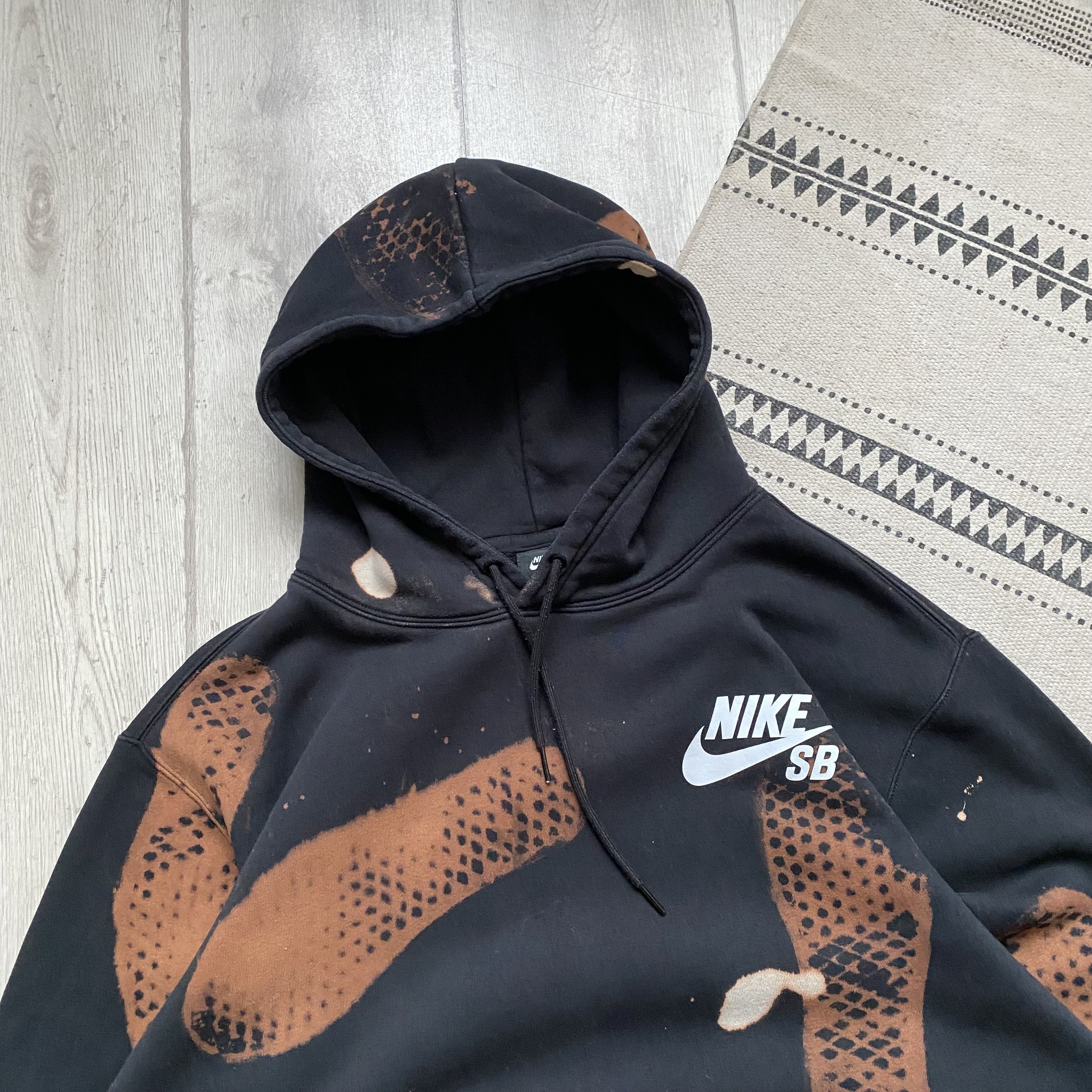 Nike 🛹 Custom Nike SB skater boxy hoodie sweatshirt Y2K Size US L / EU 52-54 / 3 - 2 Thumbnail
