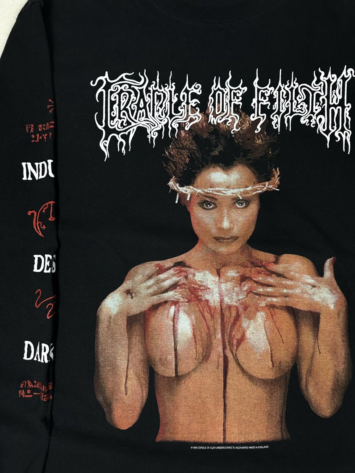 Other 1995 Cradle Of Filth ‘Praise The Whore’ Longsleeve Size US XL / EU 56 / 4 - 3 Thumbnail