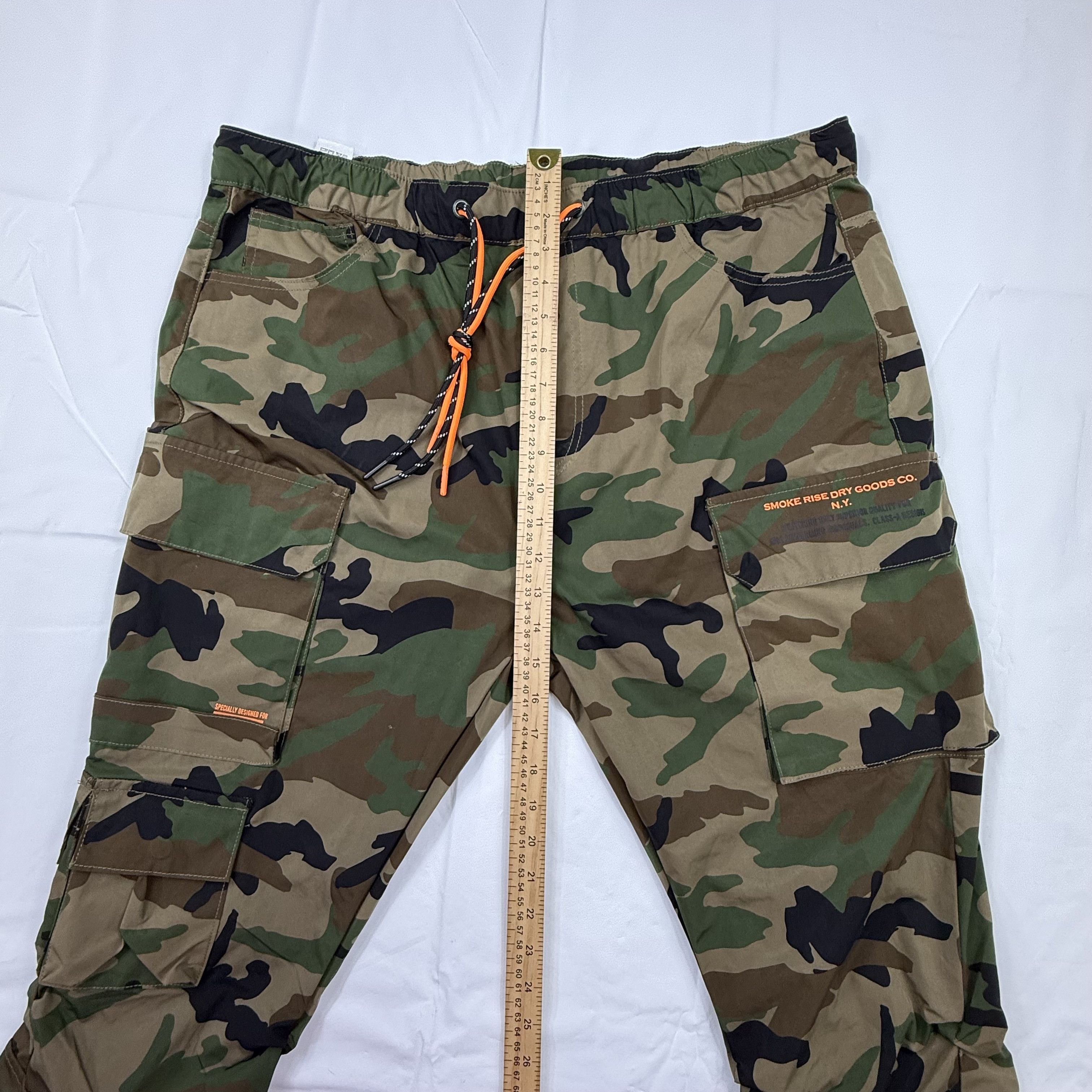 Smoke Rise Smoke Rise Mens XL Woodland Camo Stacked Cargo Pants Size US 36 / EU 52 - 3 Thumbnail
