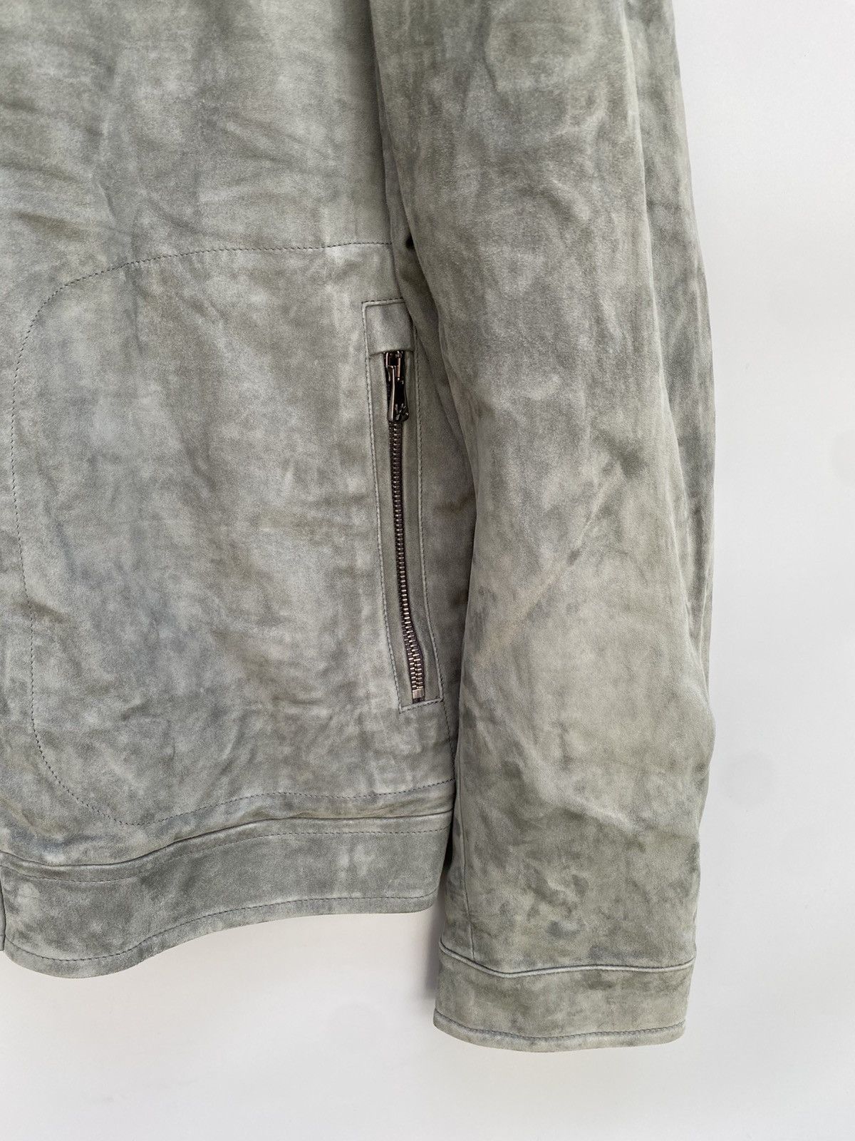 Isaia S/S 2017- Isaia- Aqualeather- Suede Leather Bomber Jacket Size US L / EU 52-54 / 3 - 5 Thumbnail