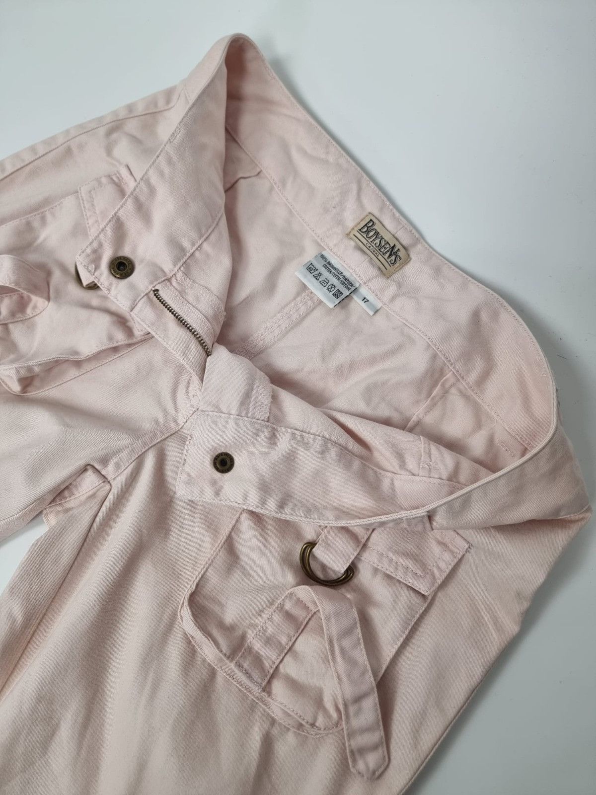 Japanese Brand × Vintage vintage wideleg pink pants XS S womens cargo bells Size 26" / US 2 / IT 38 - 7 Thumbnail