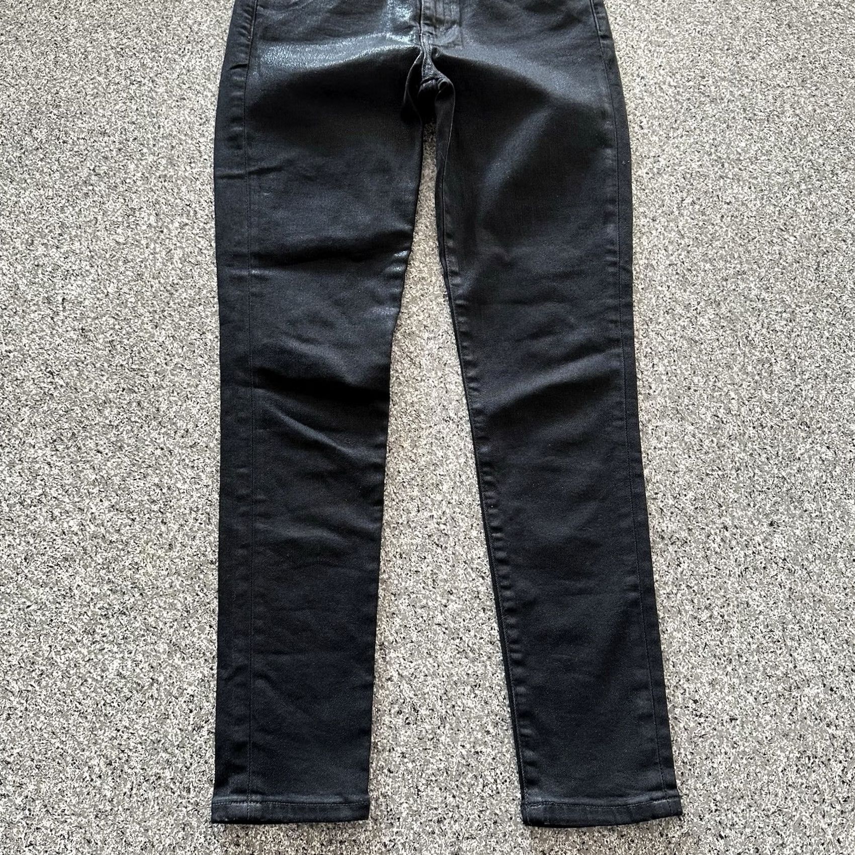 Vintage Joe's Jeans The Charlie High Rise Skinny Denim 27x27 Black 4 XS? Size 27" / US 4 / IT 40 - 3 Thumbnail