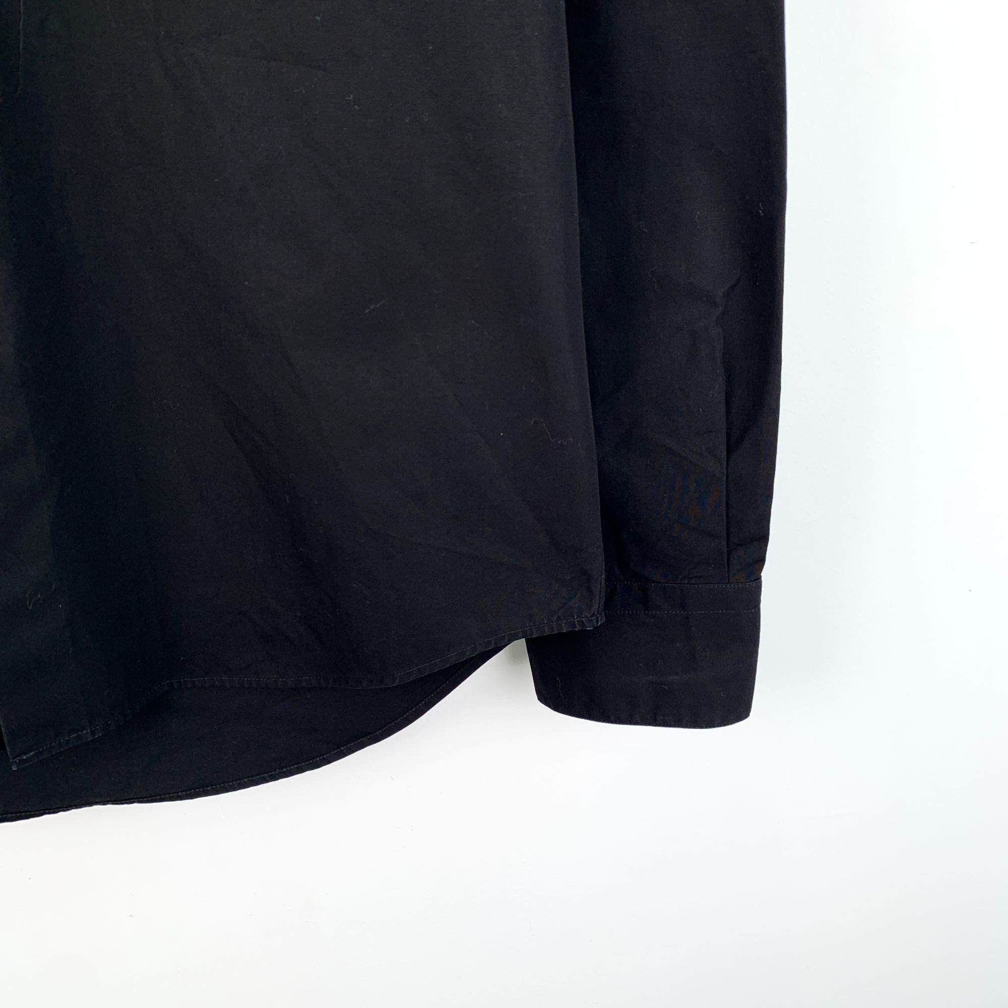 Louis Vuitton Louis Vuitton Black Cotton Long-Sleeved Single-Breasted Shir Size US XS / EU 42 / 0 - 6 Thumbnail