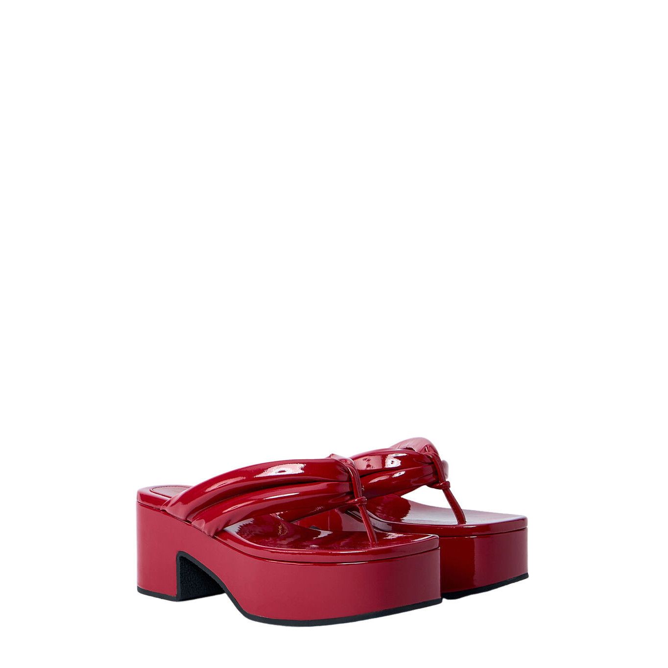 Dries Van Noten DRIES VAN NOTEN Red Platform Sandals New And Authentic (Wome Size US 8 / IT 38 - 2 Thumbnail