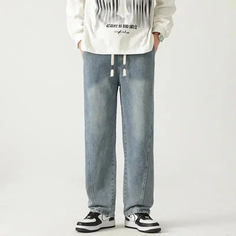 Japanese Brand Retro loose casual straight leg jeans Size US 32 / EU 48 - 1 Thumbnail