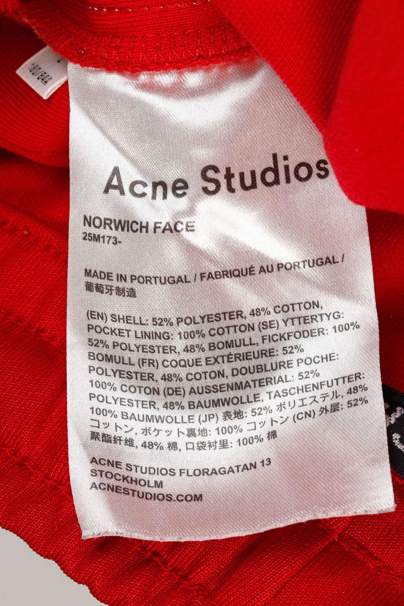 Acne Studios Acne Studios Norwich Face Red Jersey Taped Track Pants Size US 34 / EU 50 - 12 Thumbnail