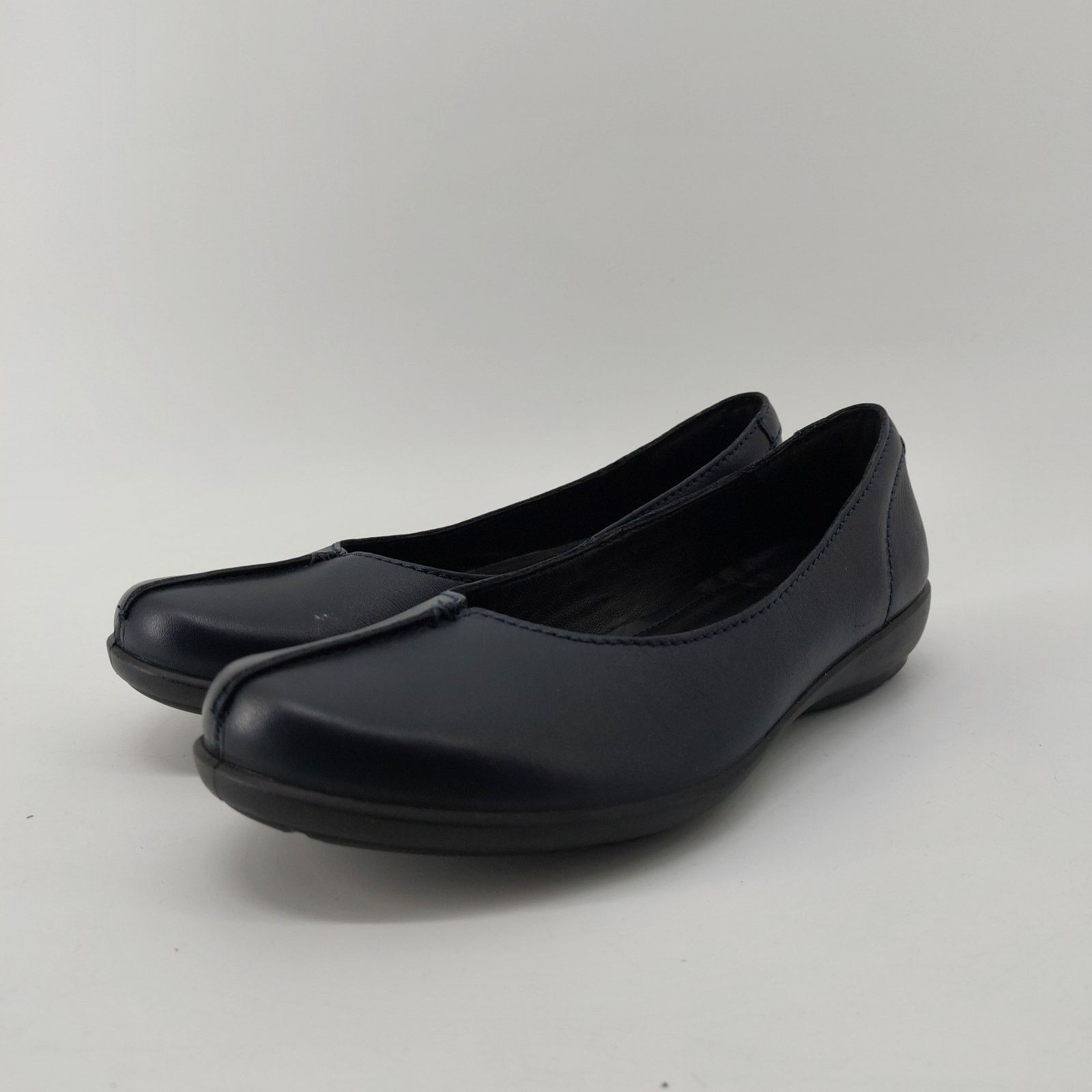 Other Hotter Womens Size 8 Robyn Leather Navy Blue Womens Slip On Size US 8 / IT 38 - 4 Thumbnail