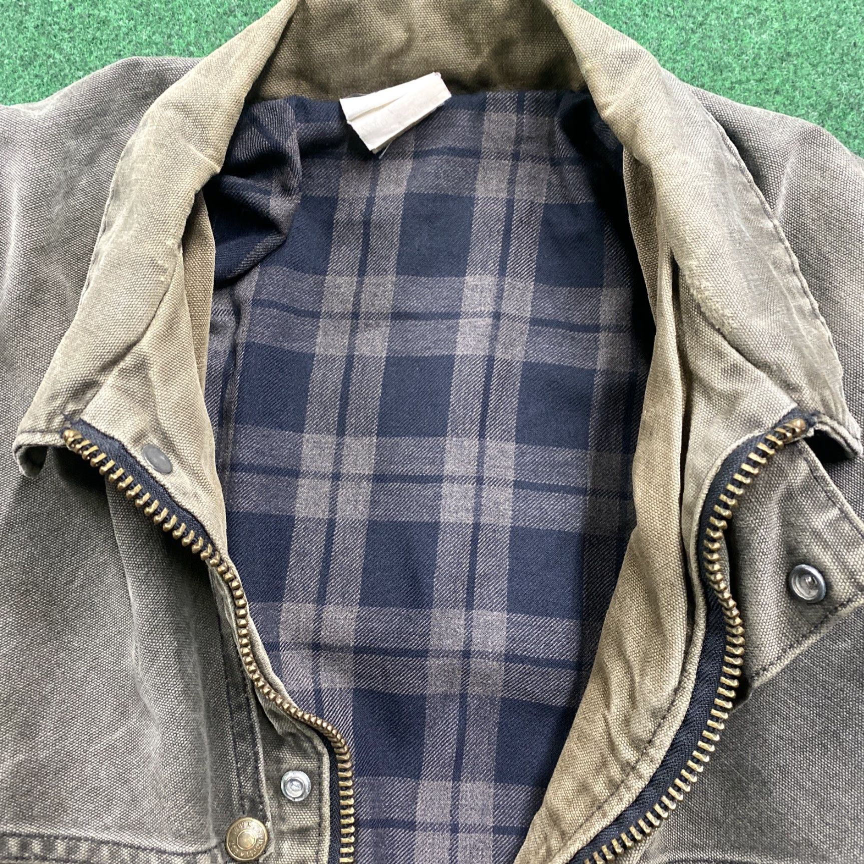 Carhartt VINTAGE Carhartt Jacket Mens XL Brown 90S Faded Barn Full Zip Work Coat USA MADE Size US XL / EU 56 / 4 - 5 Thumbnail
