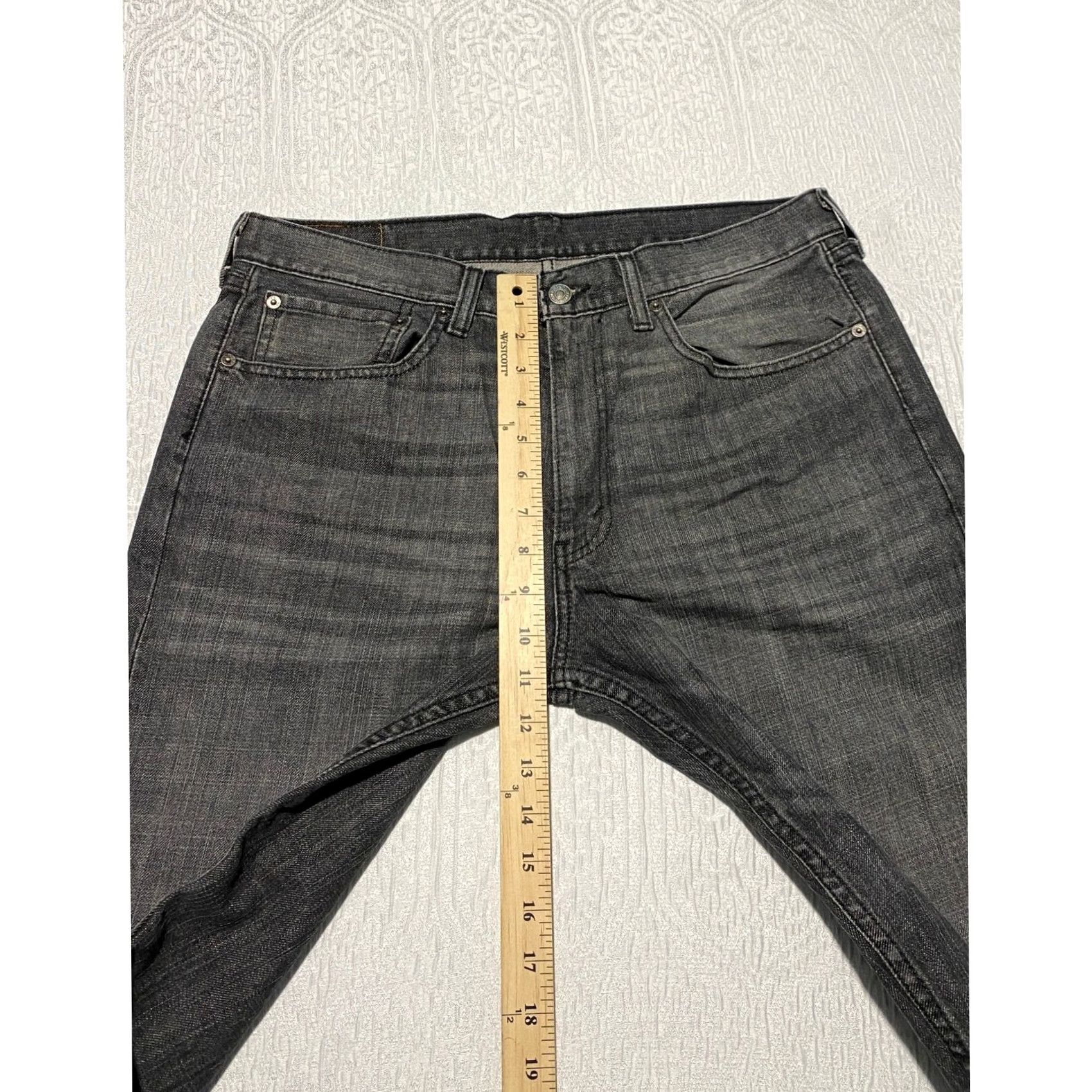 Levi's VINTAGE Levi's 505 Jeans Mens Regular Straight 34x30 Black Charcoal Wash Denim Cotton Zipper Button Pockets 5-Pocket Mens Size US 34 / EU 50 - 4 Thumbnail