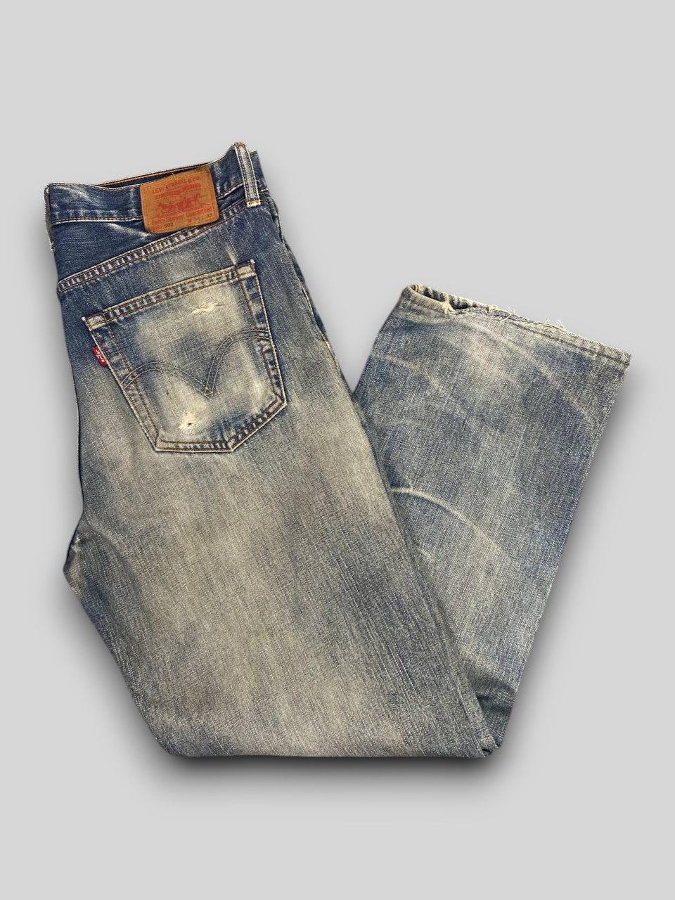 Levi's vintage levis 502 rusty distressed denim nice design Size US 36 / EU 52 - 1 Thumbnail