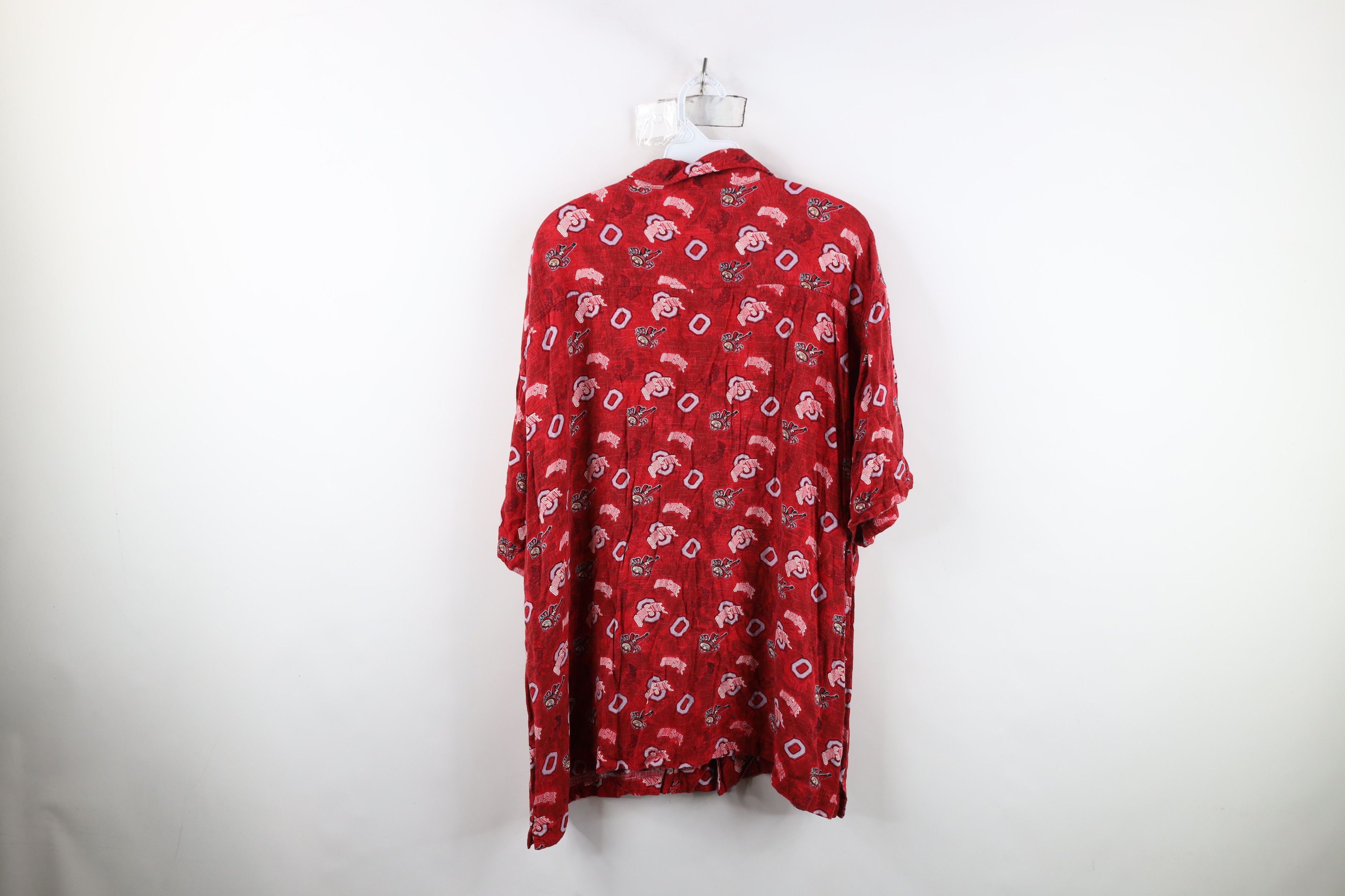 Vintage Vintage State University Short Sleeve Collared Button Shirt Size US XL / EU 56 / 4 - 11 Thumbnail