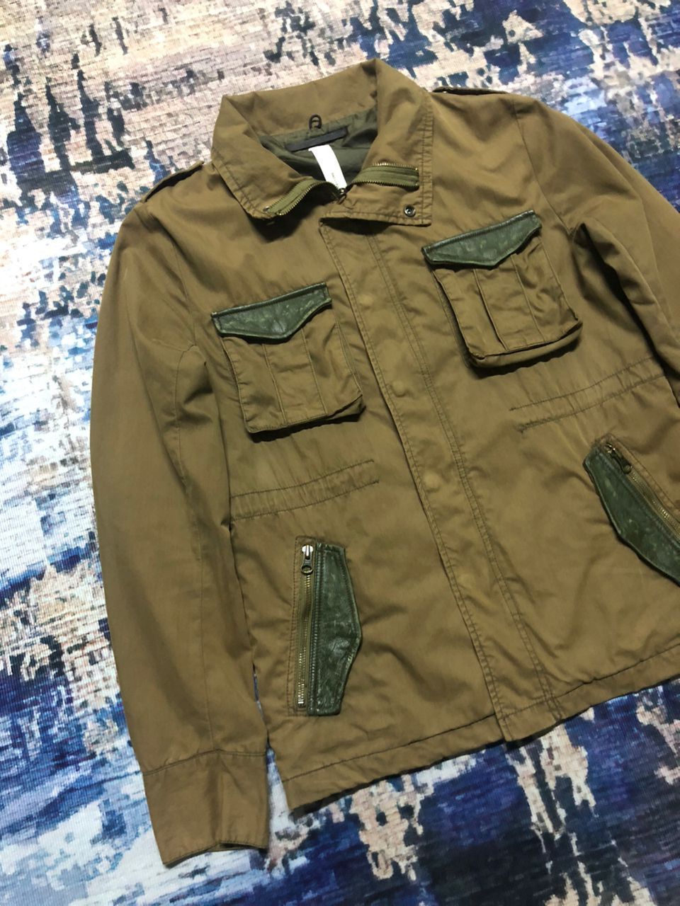 Japanese Brand Heritage Stone Cargo Pocket Jacket Leather Part Rare Design Size US M / EU 48-50 / 2 - 6 Thumbnail