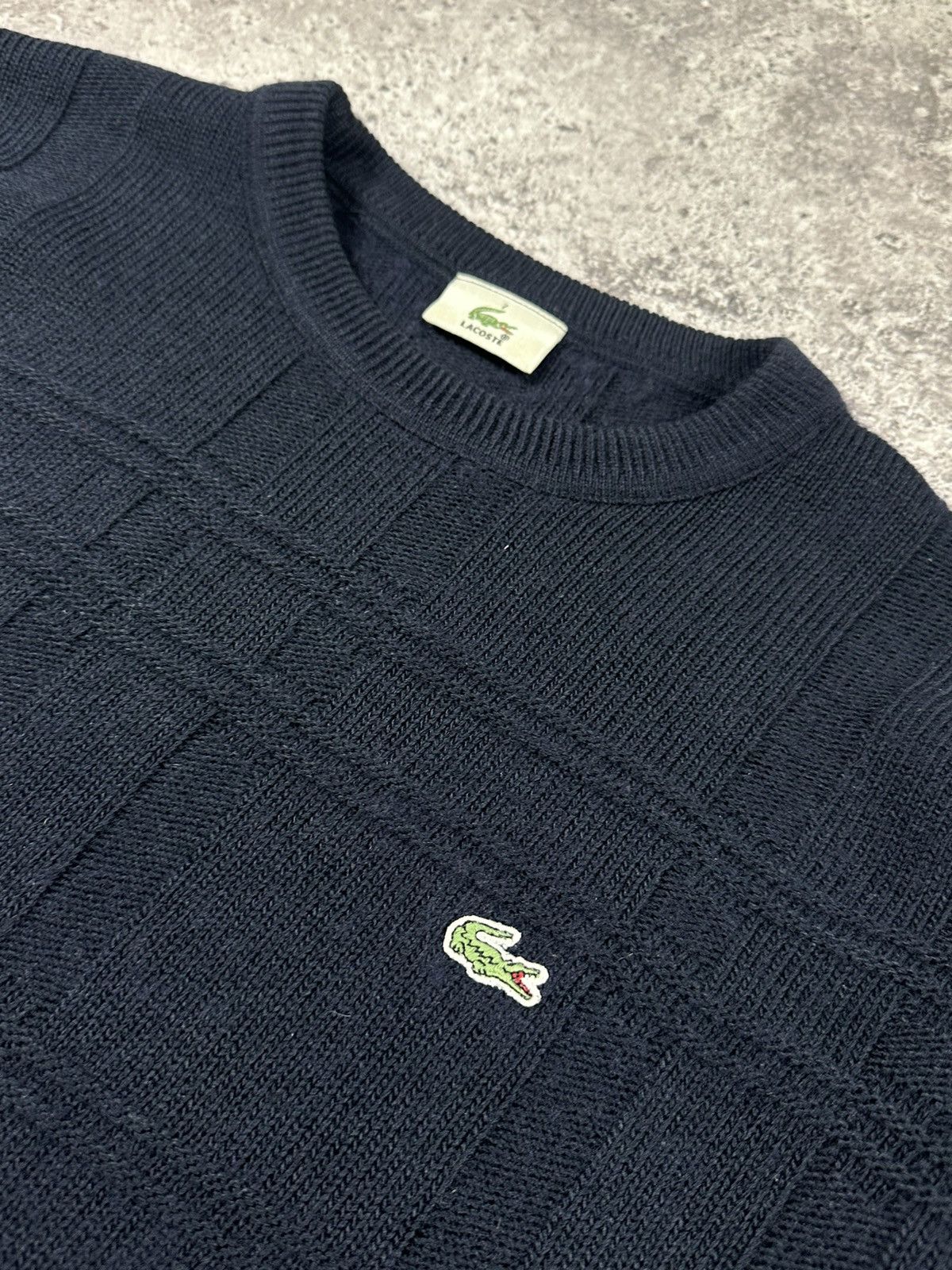 Lacoste Lacoste vintage sweater black very rare Size US L / EU 52-54 / 3 - 2 Thumbnail