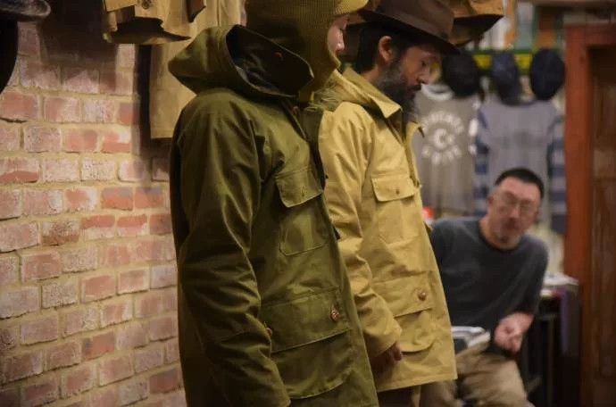 Freewheelers military canvas hooded windbreaker coat Size US L / EU 52-54 / 3 - 1 Thumbnail