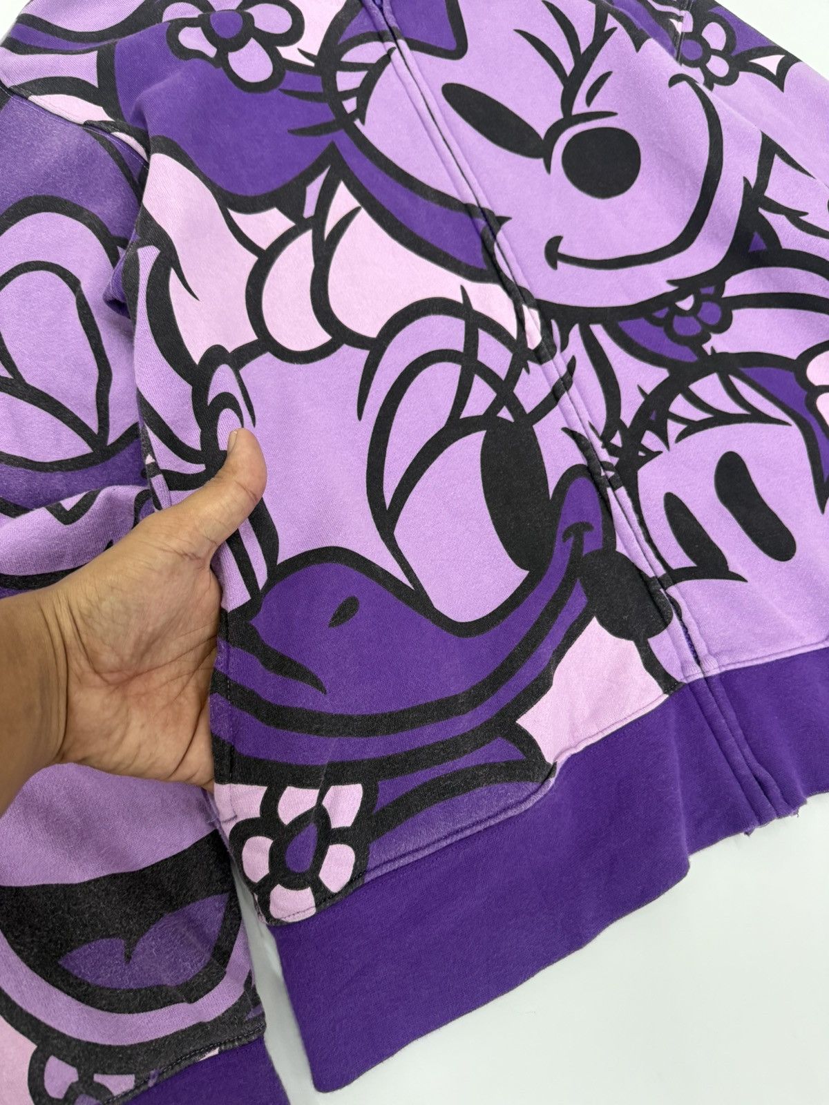 Disney 🔥 Y2K Mickey Full Printed Disney Resort Zipper Sweat Hoodie Size US S / EU 44-46 / 1 - 4 Thumbnail
