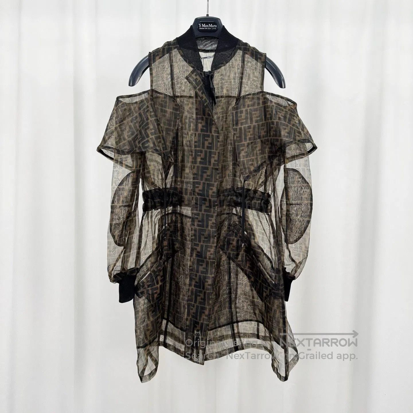 Fendi Fendi Monogram Print Organza Dress. Size S / US 4 / IT 40 - 1 Thumbnail