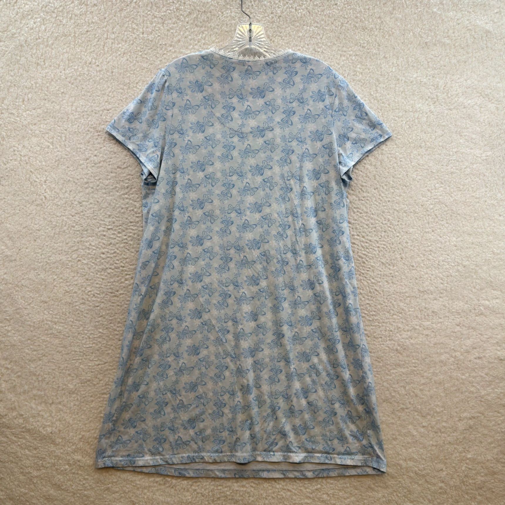 Vintage Y2K Vintage Nightgown Sleep Dress Large Blue Grandma Cottagecore Prairie Nightie Ladies Womens Nightgown Nightdress Jasmine Rose L Blue Size L / US 10 / IT 46 - 2 Thumbnail