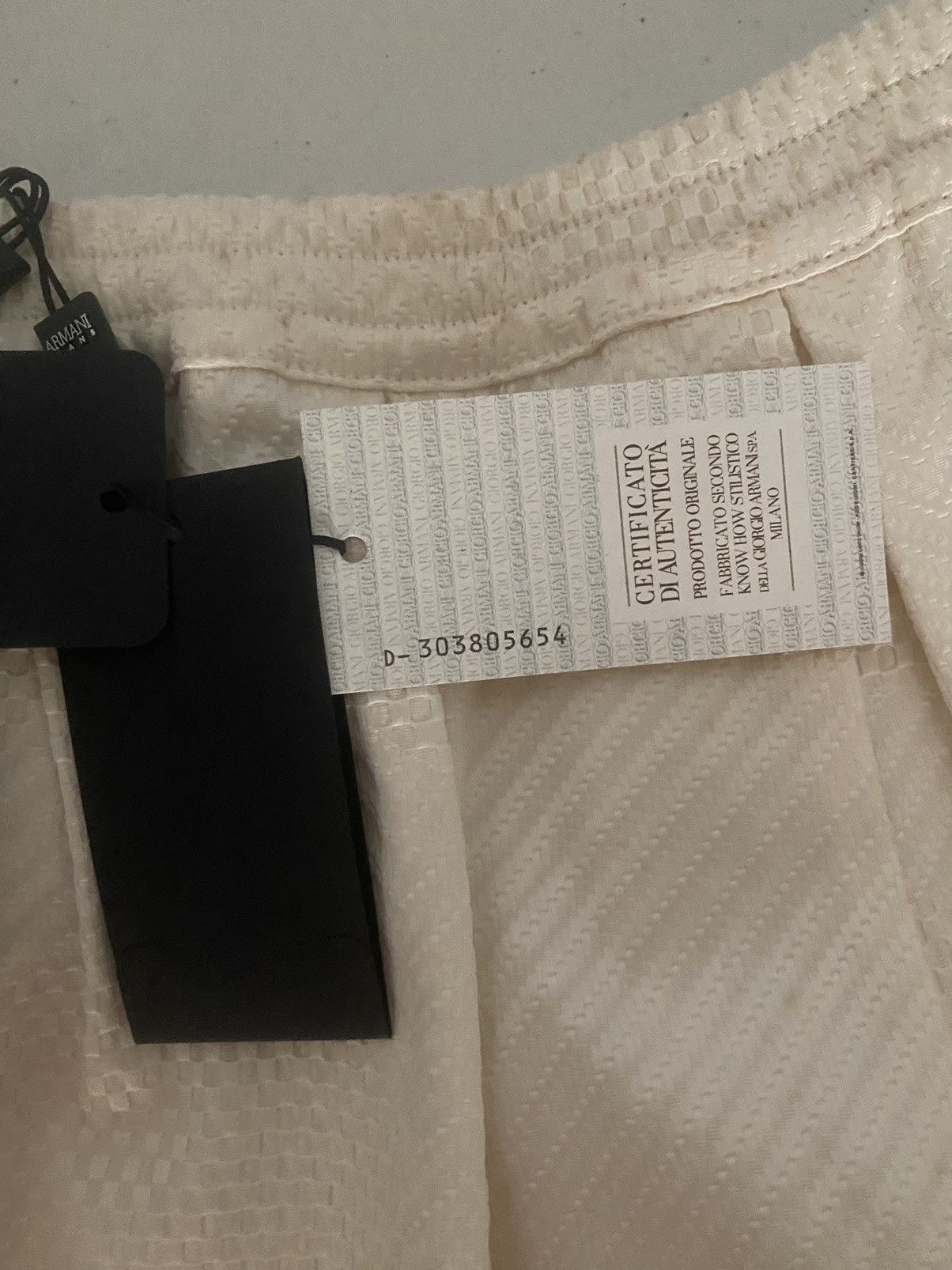Armani NWT Armani Icicle White Fantasia Knit A Line Mini Skirt 6 US Size 26" / US 2 / IT 38 - 10 Thumbnail