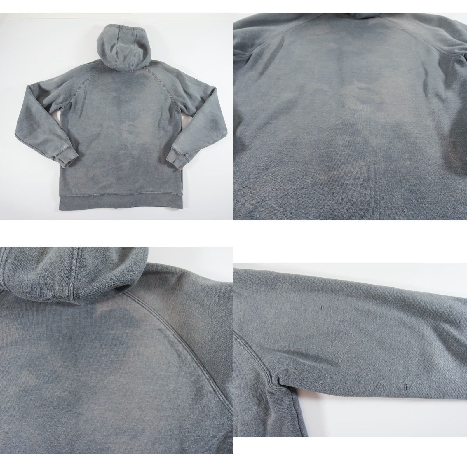 Carhartt Carhartt Sweatshirt Womens Large Gray Hoodie Full Zip Sweater Ladies Faded Flaws Size L / US 10 / IT 46 - 8 Thumbnail