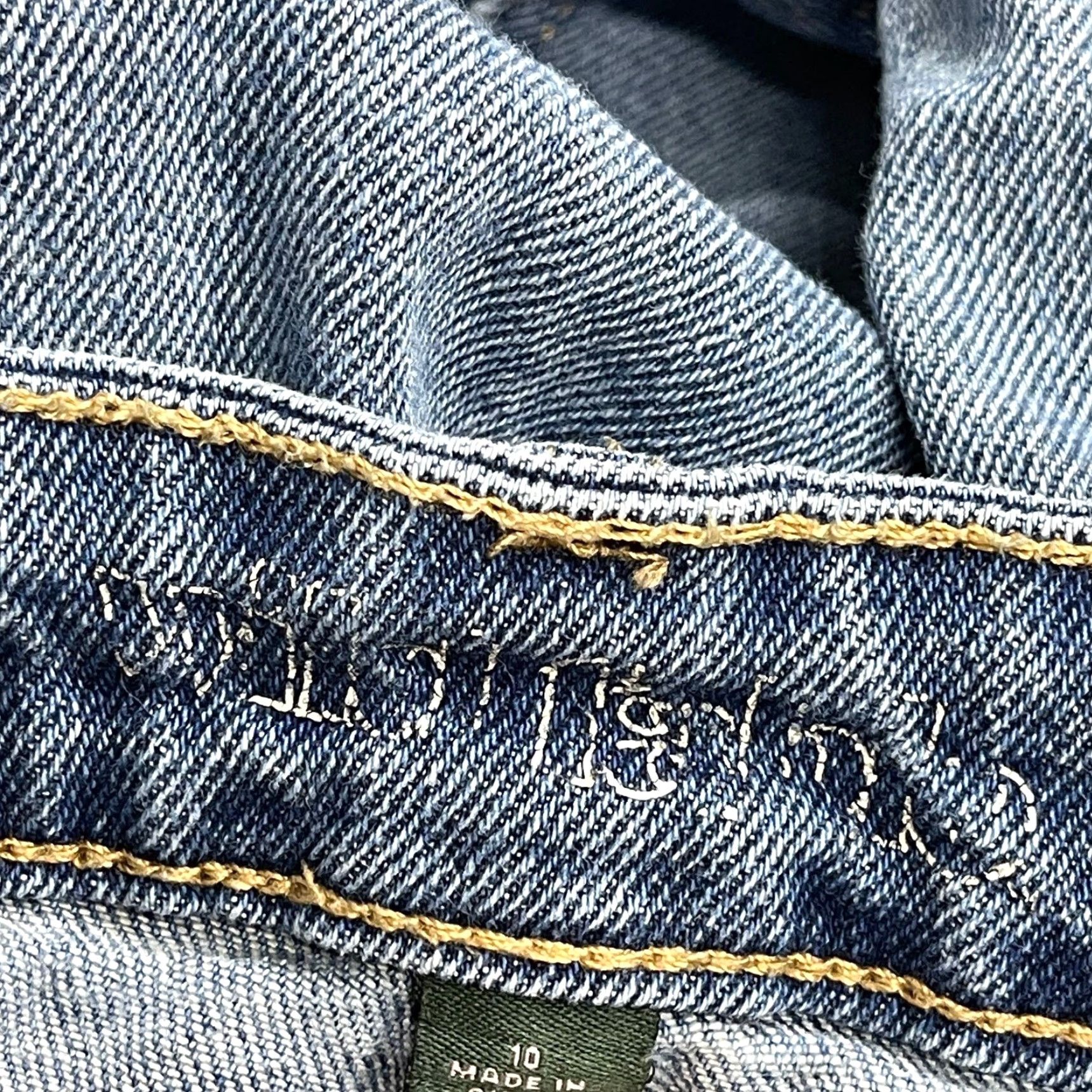 Vintage Wild Fable Jeans Womens High Rise Straight Size 10 Blue Denim Button Fly Belt Loops 5-Pocket No Distressed Cotton Blend Y2K Grunge Minimalist Preppy Size 30" / US 8 / IT 44 - 4 Thumbnail