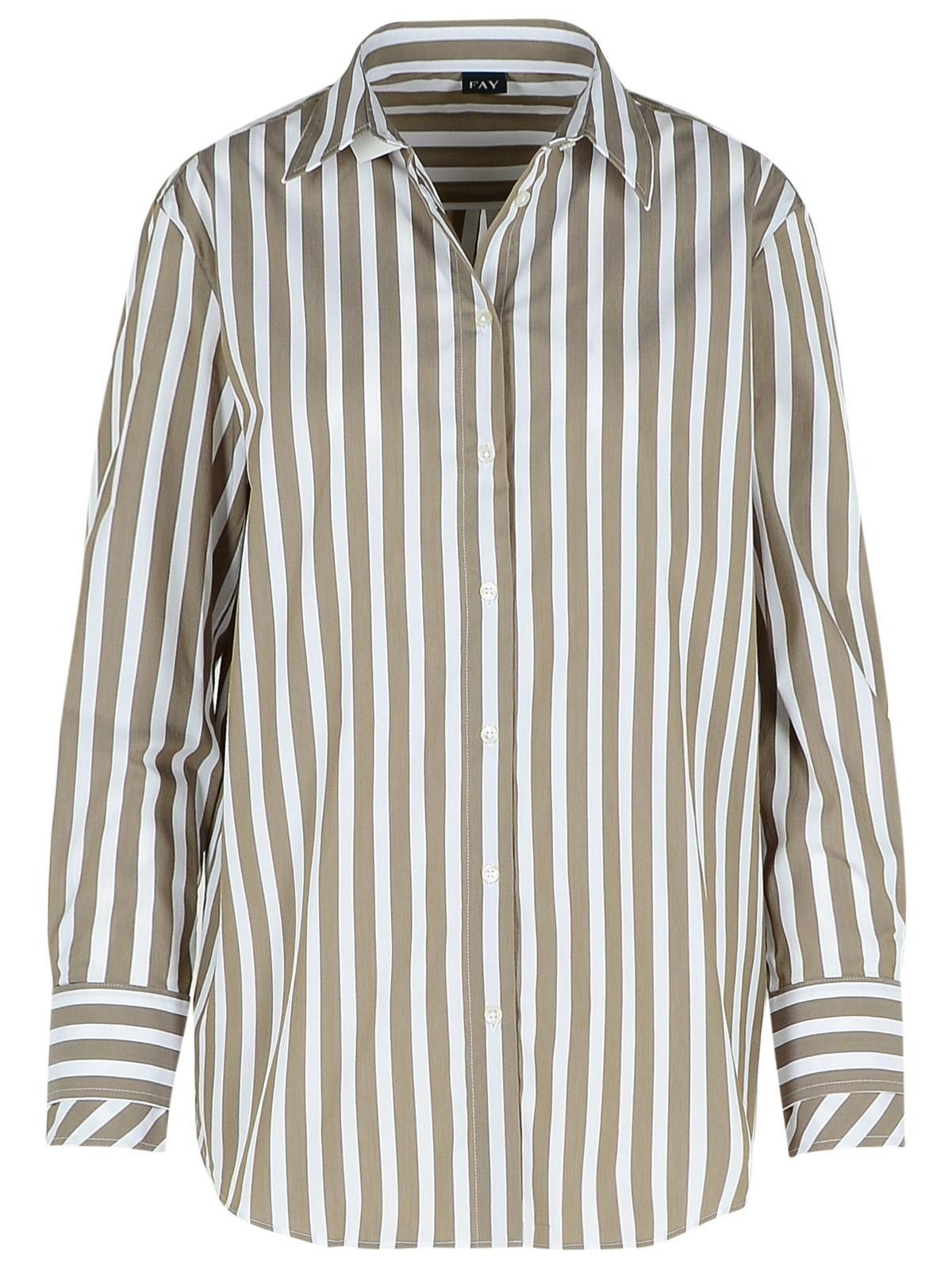Fay FAY Green Cotton Blend Shirt Size XL / US 12-14 / IT 48-50 - 1 Thumbnail
