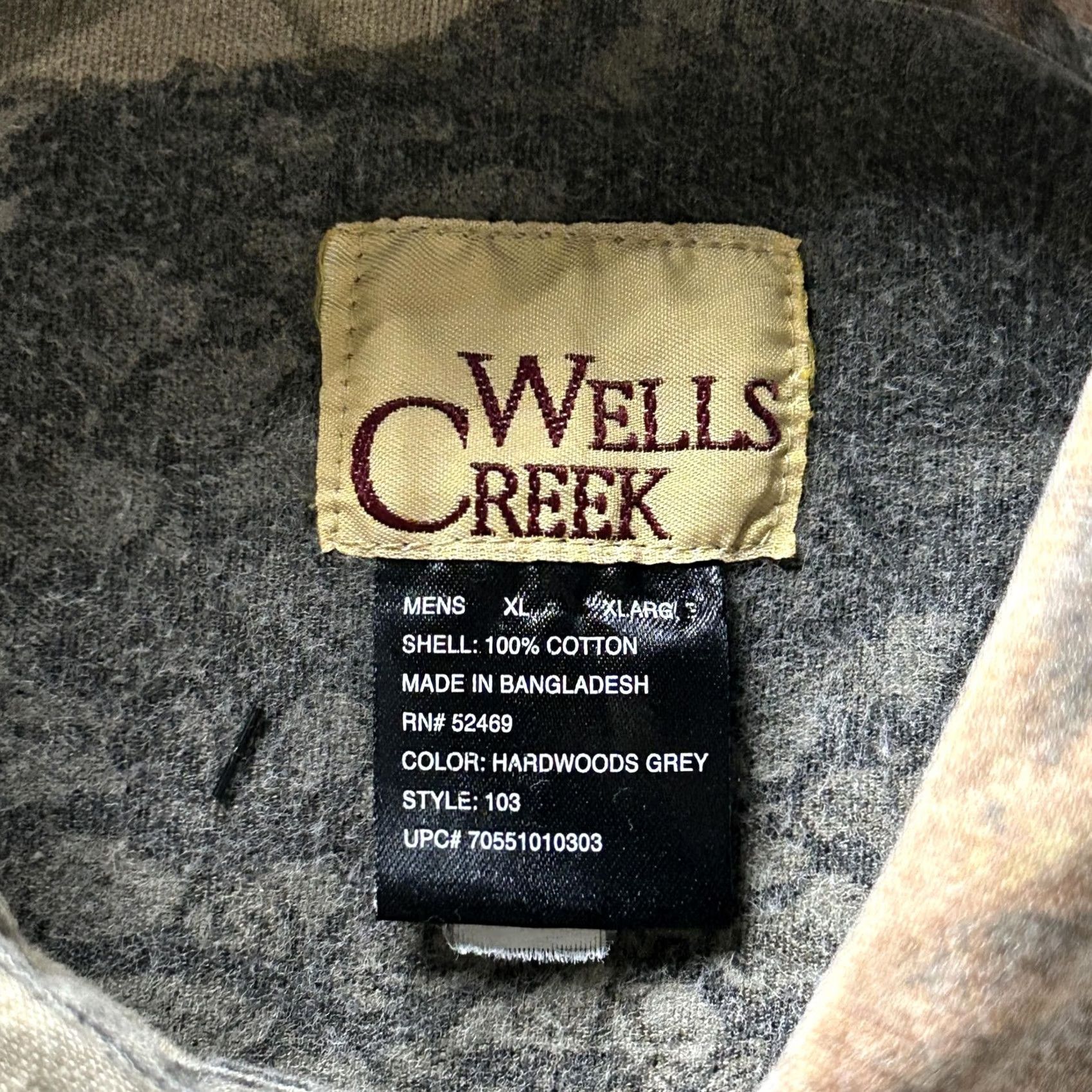 Vintage VINTAGE Wells Creek Shirt Mens XL Camouflage Flannel Short Sleeve Button Up Hunting Size US XL / EU 56 / 4 - 5 Thumbnail