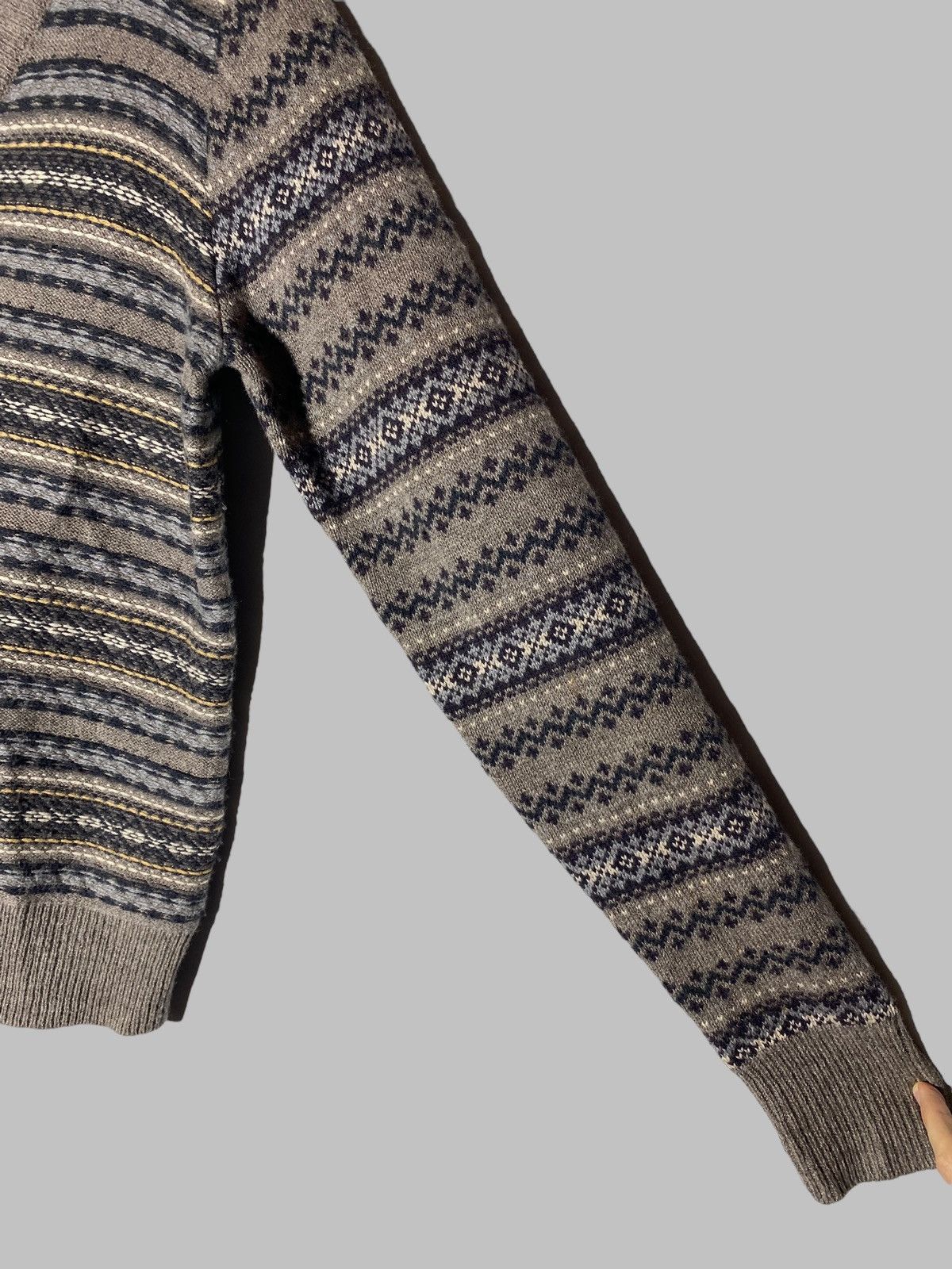 Allsaints All Saints by British Millerain Wool Linen Cotton Cardigan Size US M / EU 48-50 / 2 - 9 Thumbnail