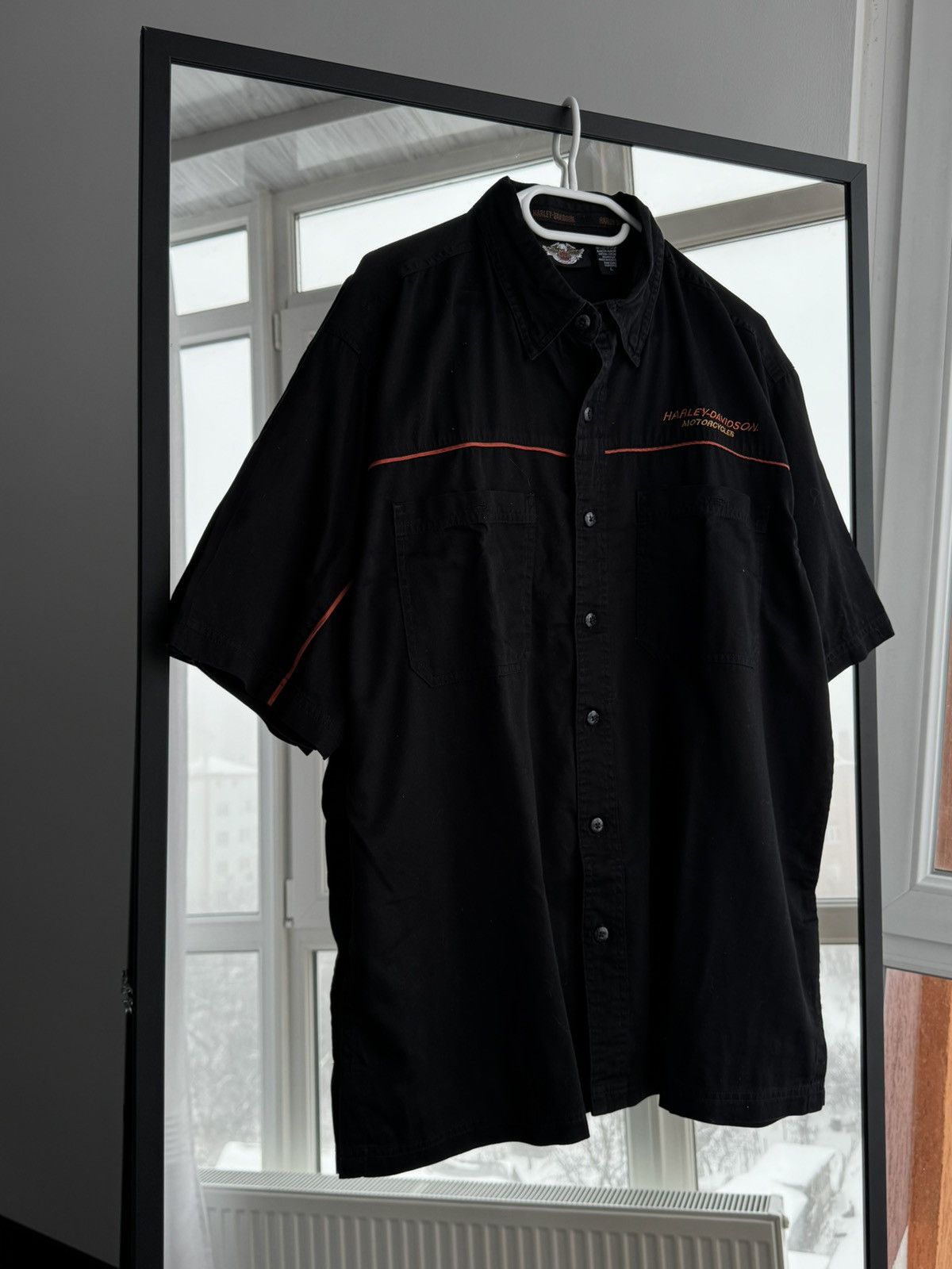 Harley Davidson Vintage Harley-Davidson Moto Short Sleeve Shirt Sz L Size US L / EU 52-54 / 3 - 3 Thumbnail