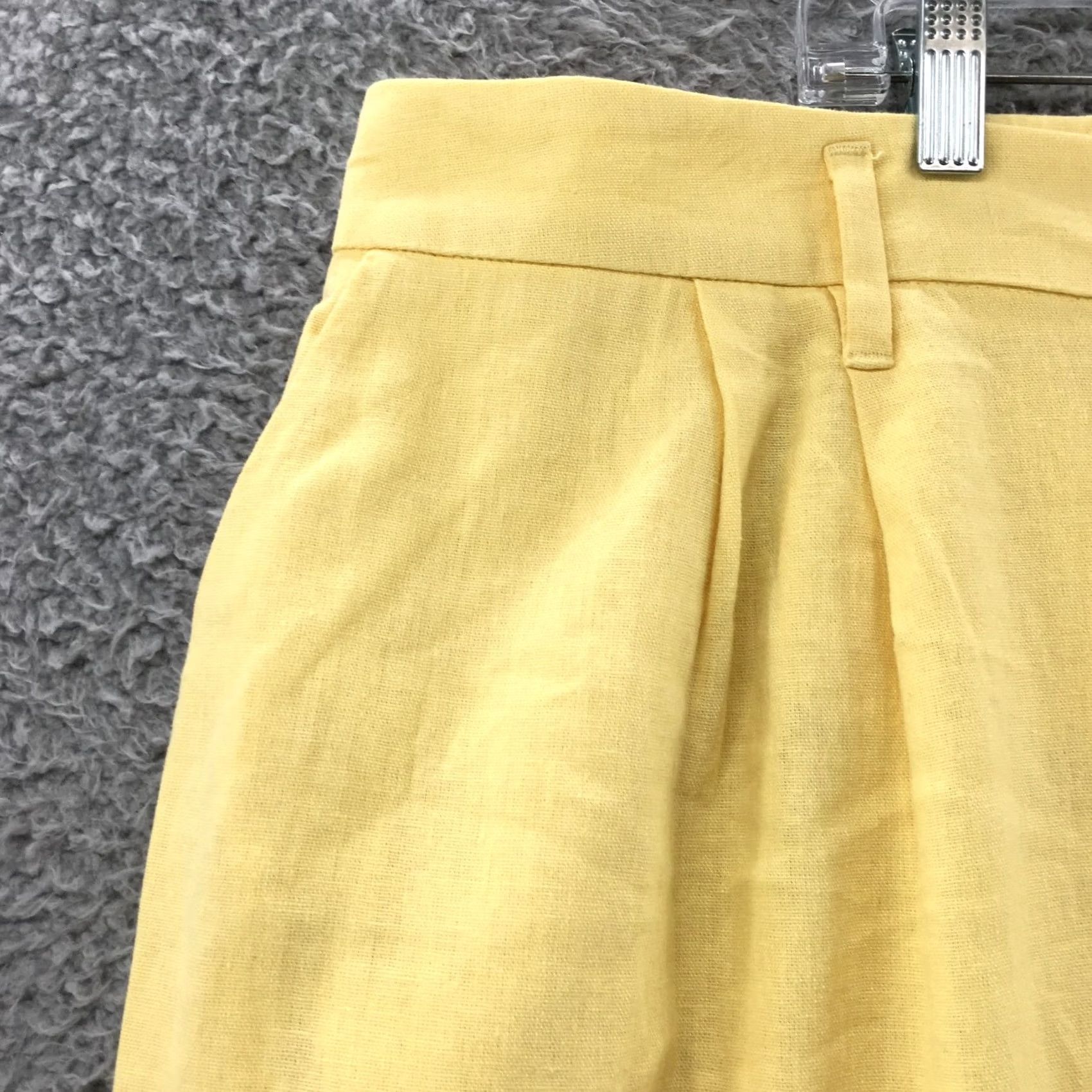 Vintage A New Day Colette Pants Womens 22 Yellow Linen Blend Wide-Leg High Rise NEW Pants Shirt Size 40" / US 18 - 4 Thumbnail
