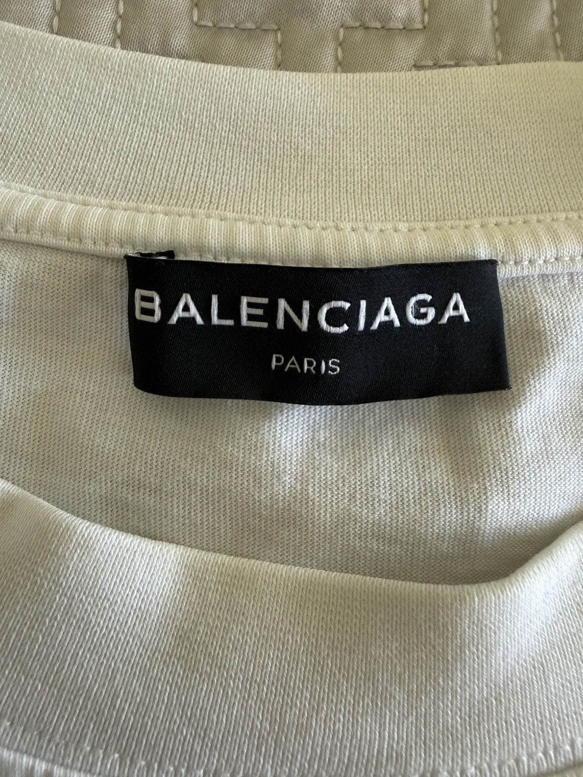 Balenciaga Balenciaga slim fit white t-shirt size XL Size US XL / EU 56 / 4 - 3 Thumbnail
