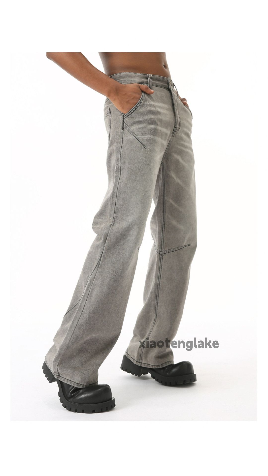 Jean × Vintage washed faded cleanfit yuppie bootcut flared y2k jeans Size US 30 / EU 46 - 2 Thumbnail