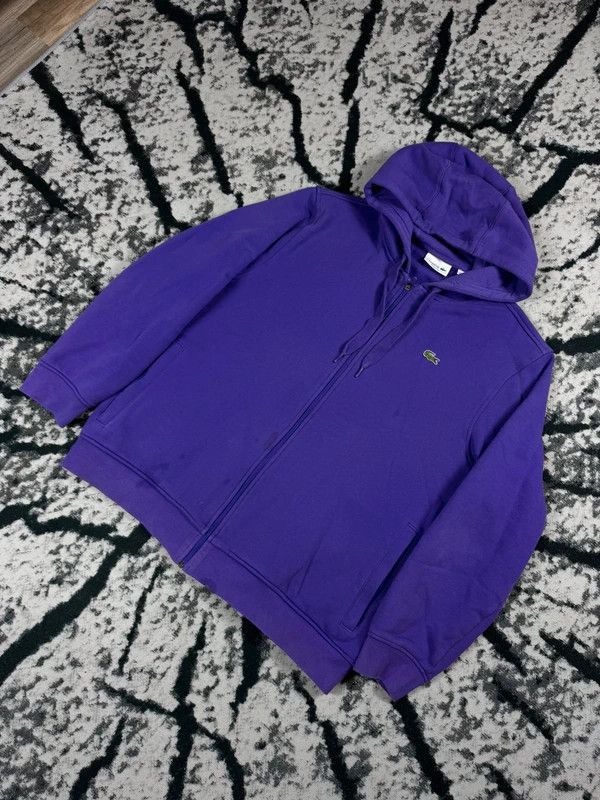 Lacoste Lacoste purple zip hoodie L Size US L / EU 52-54 / 3 - 2 Thumbnail