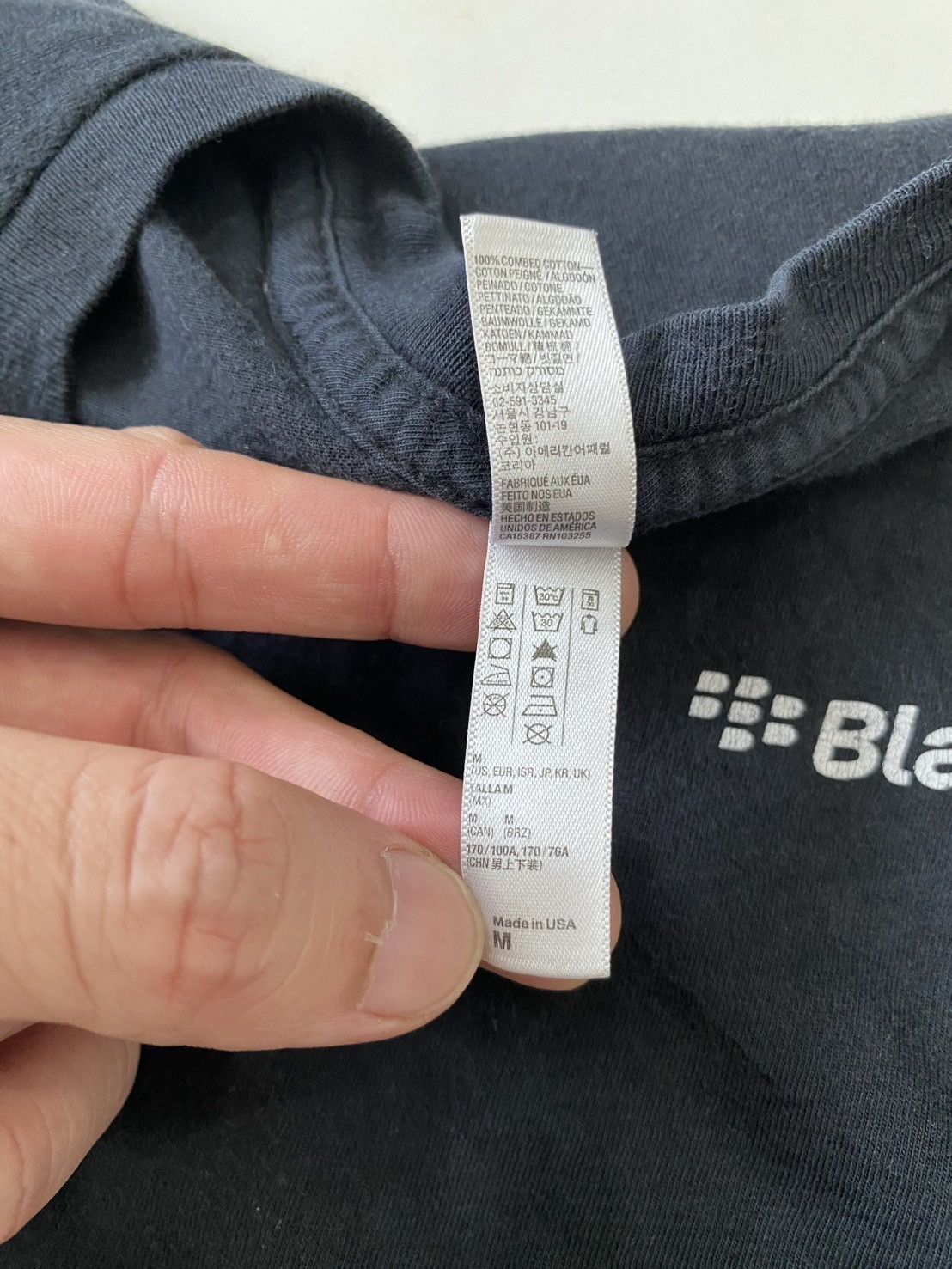 American Apparel × Apple × Vintage Vintage Y2K BlackBerry Promo Tee Size US M / EU 48-50 / 2 - 5 Thumbnail