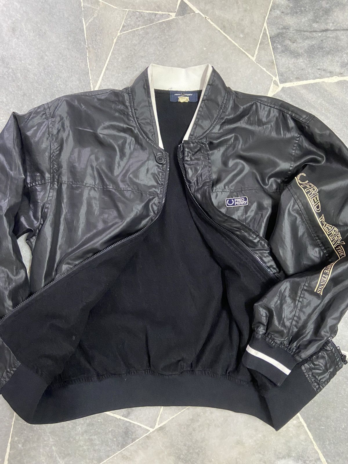 Fred Perry Vintage Fred Perry Black Nylon Jackat Size US M / EU 48-50 / 2 - 2 Thumbnail