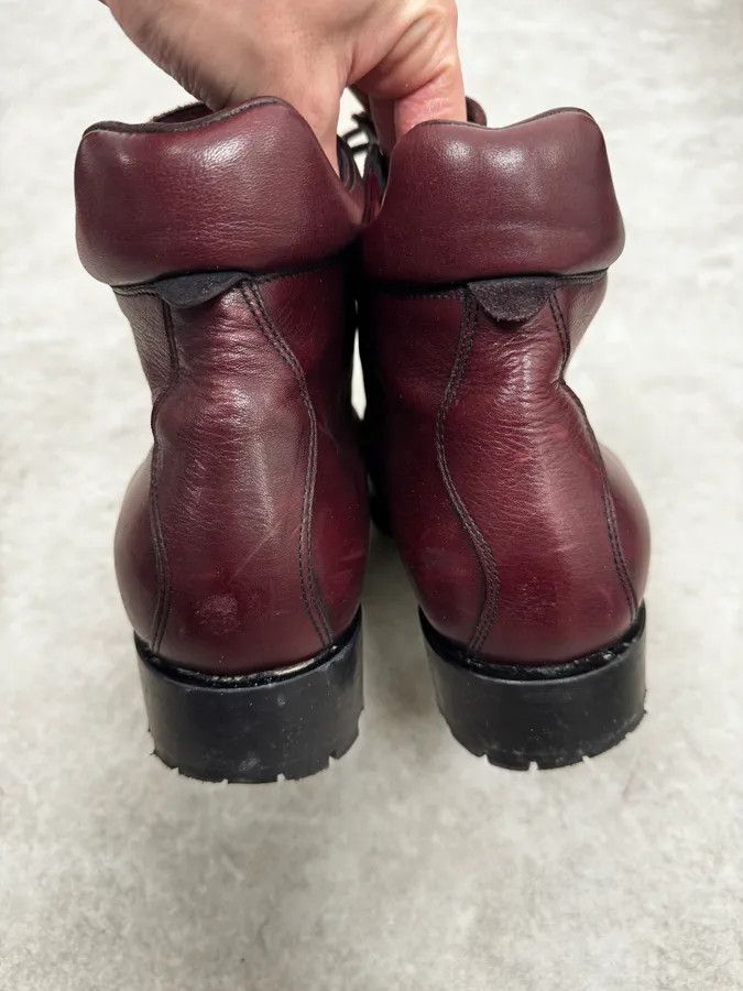 Dsquared2 2000s Dsquared2 Black & Burgundy Red Leather Boots Size US 9 / EU 42 - 5 Thumbnail