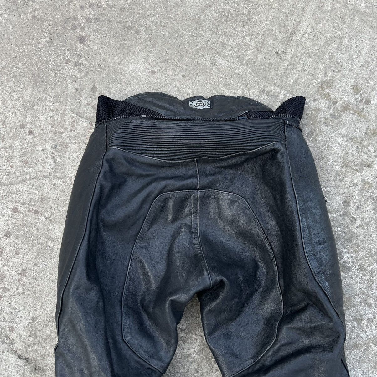 20471120 × Genuine Leather × Japanese Brand Vintage Japanese Style Moto Leather Pants Size 54 Y2K 00s Size US 35 - 8 Thumbnail